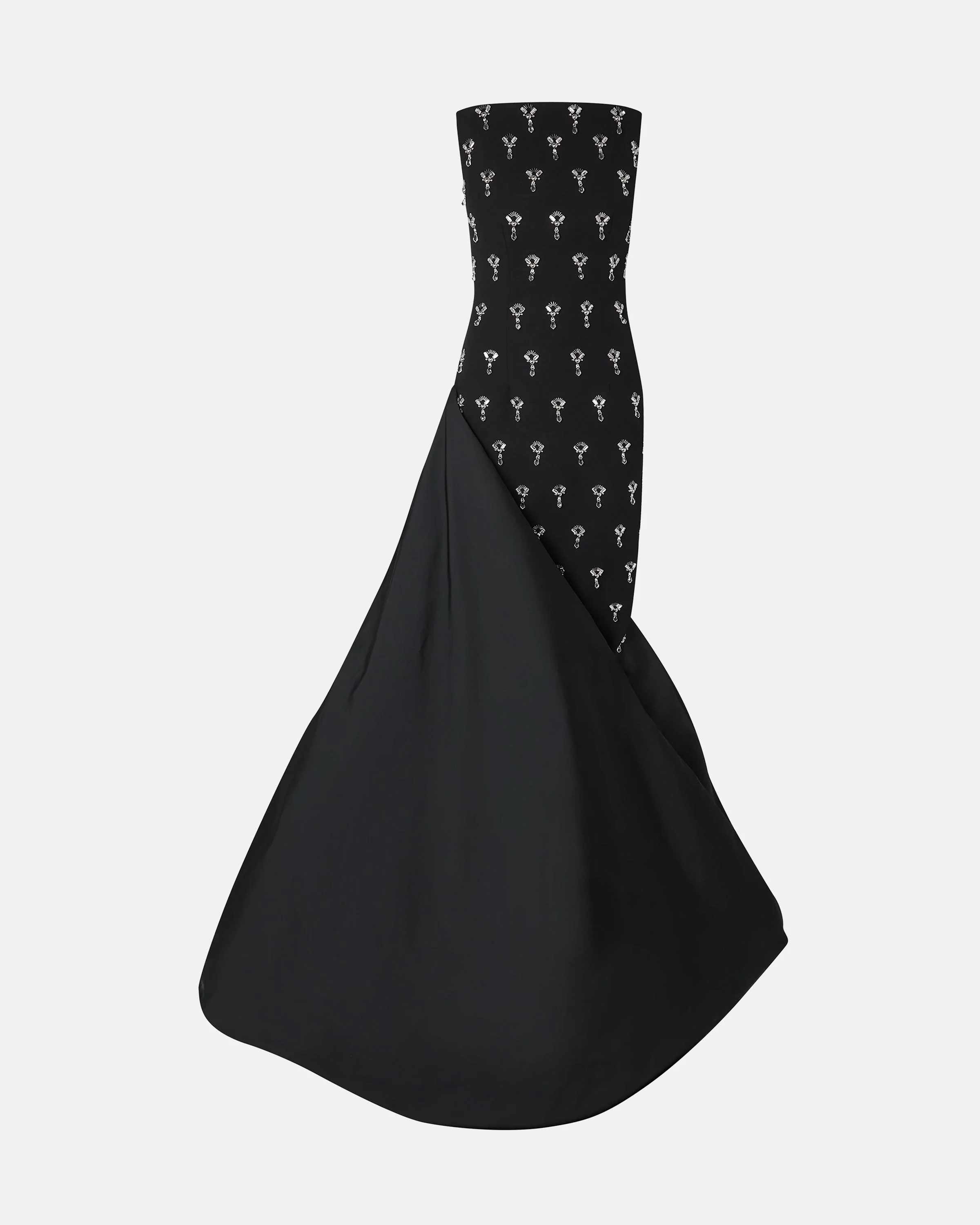 Pia Black Long Dress - Image 20