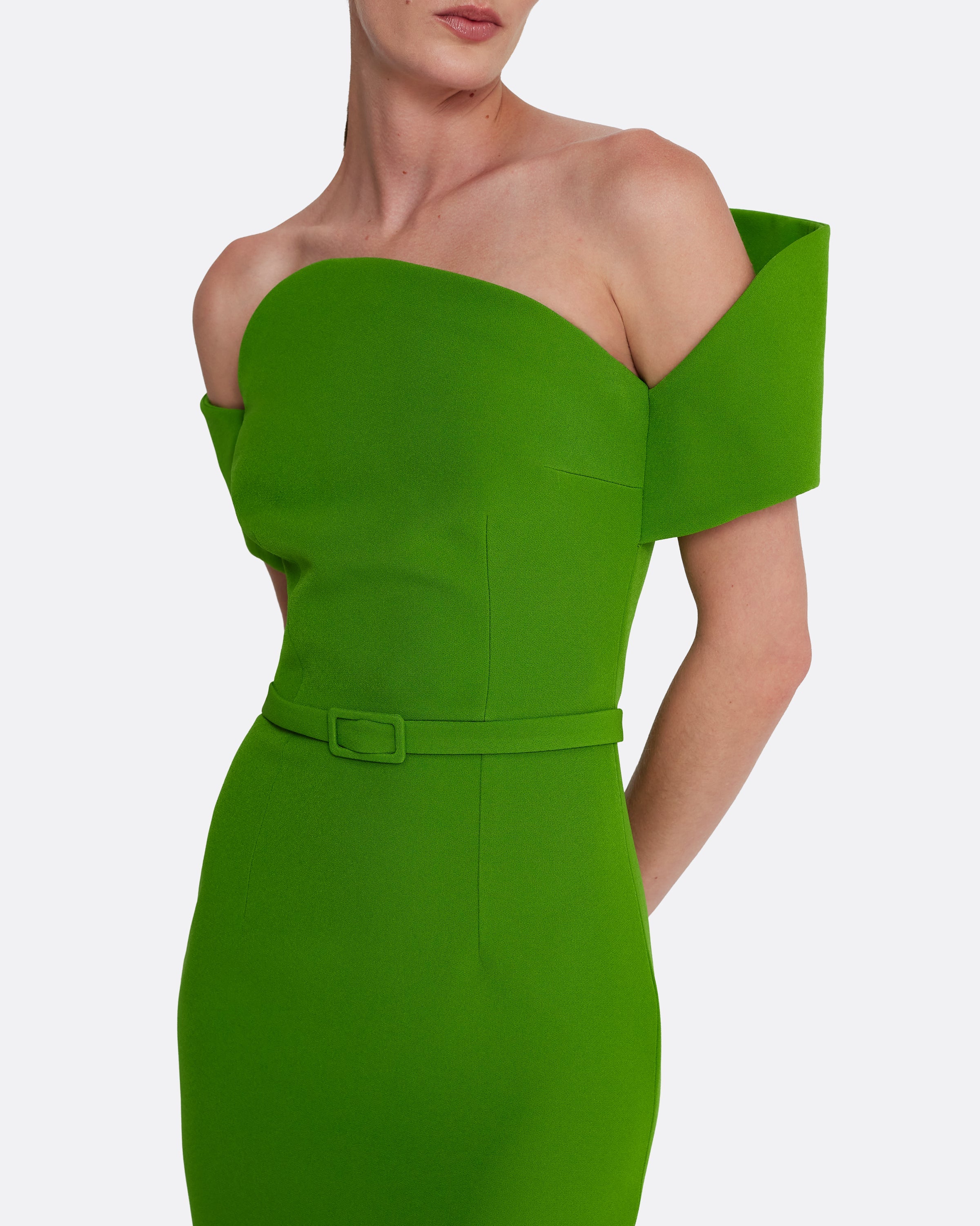Raffaella Midi Dress in Verdant Green - Image 3