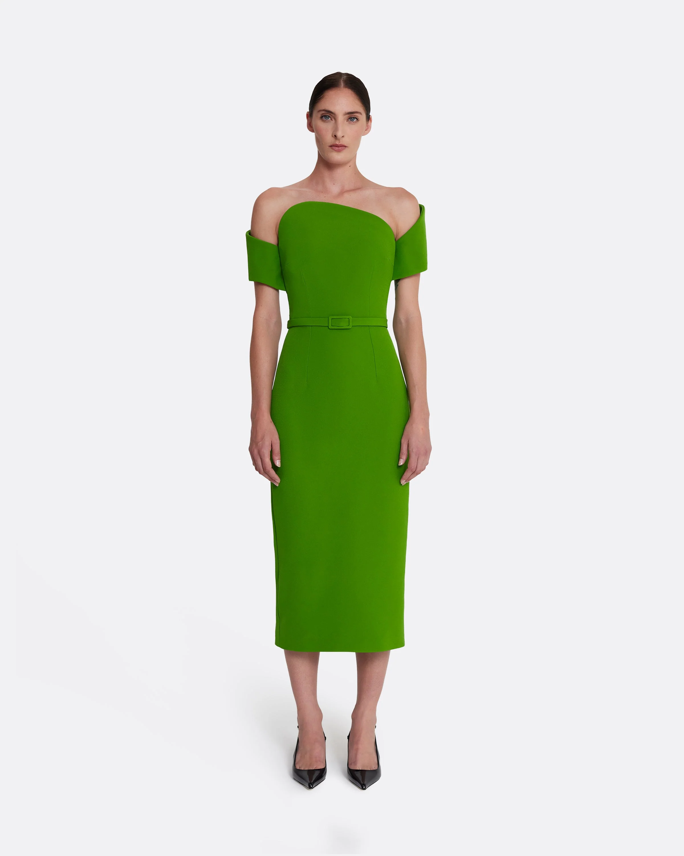 Raffaella Midi Dress in Verdant Green - Image 6