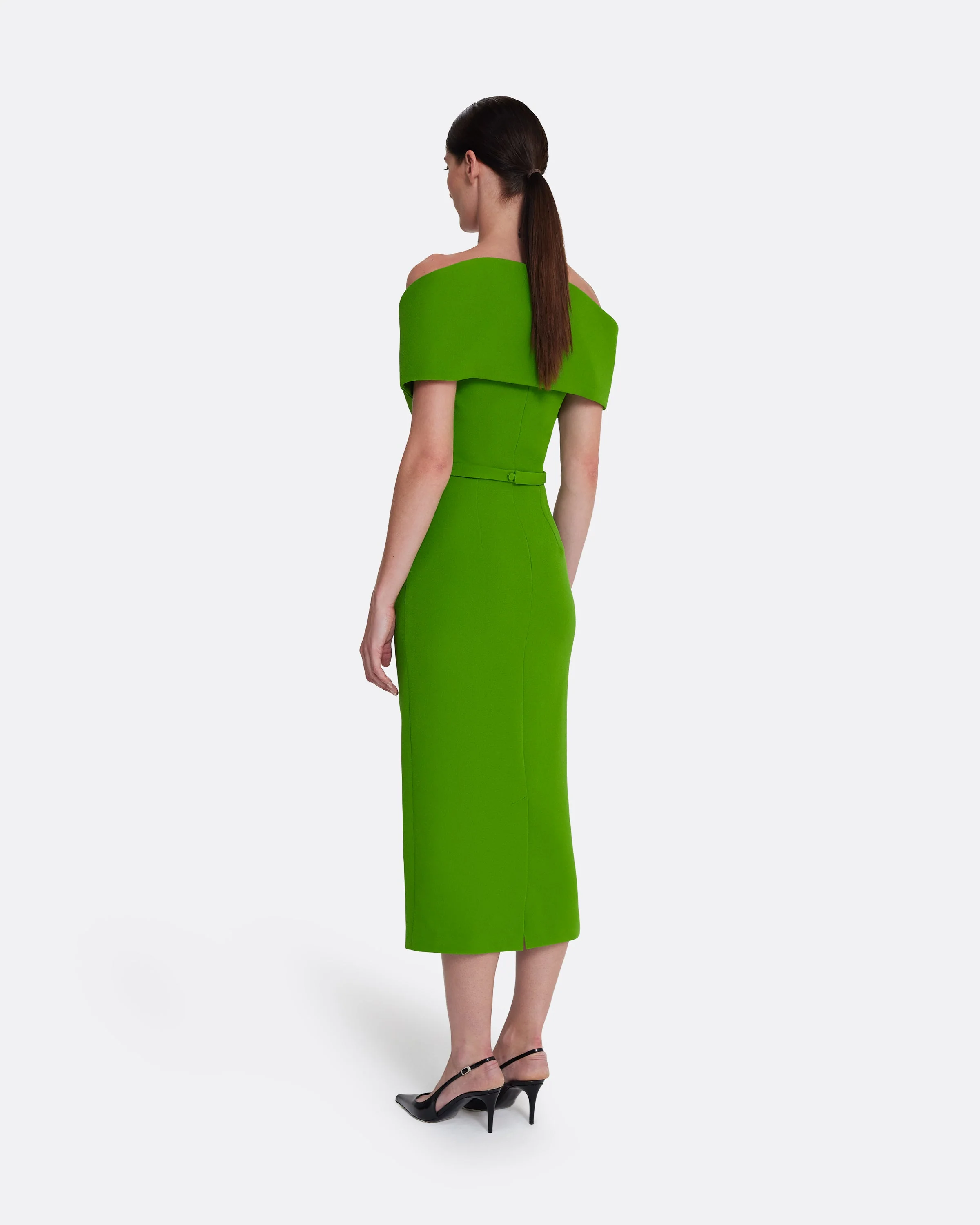 Raffaella Midi Dress in Verdant Green - Image 7