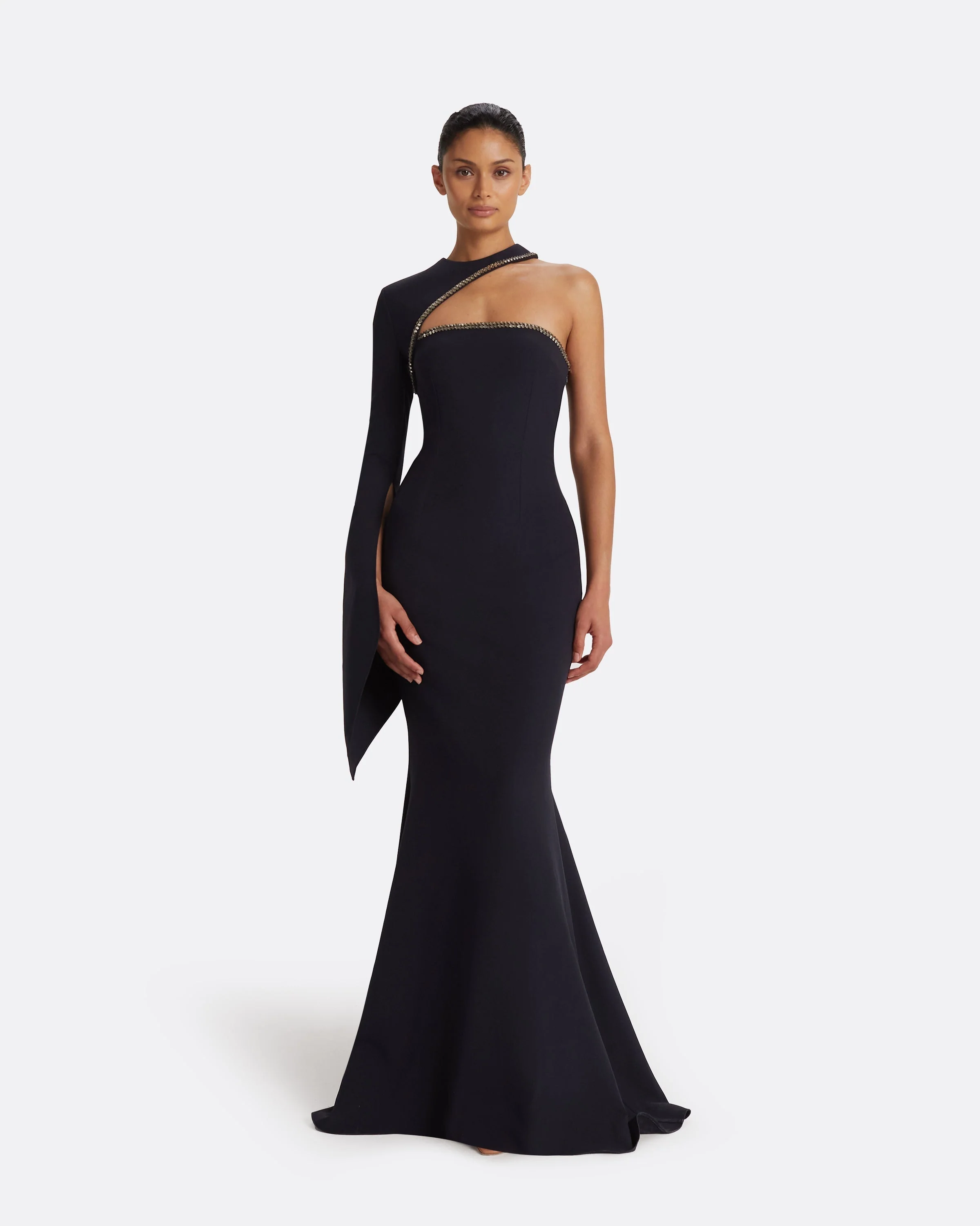 Raha Midnight Navy Long Dress - Image 6