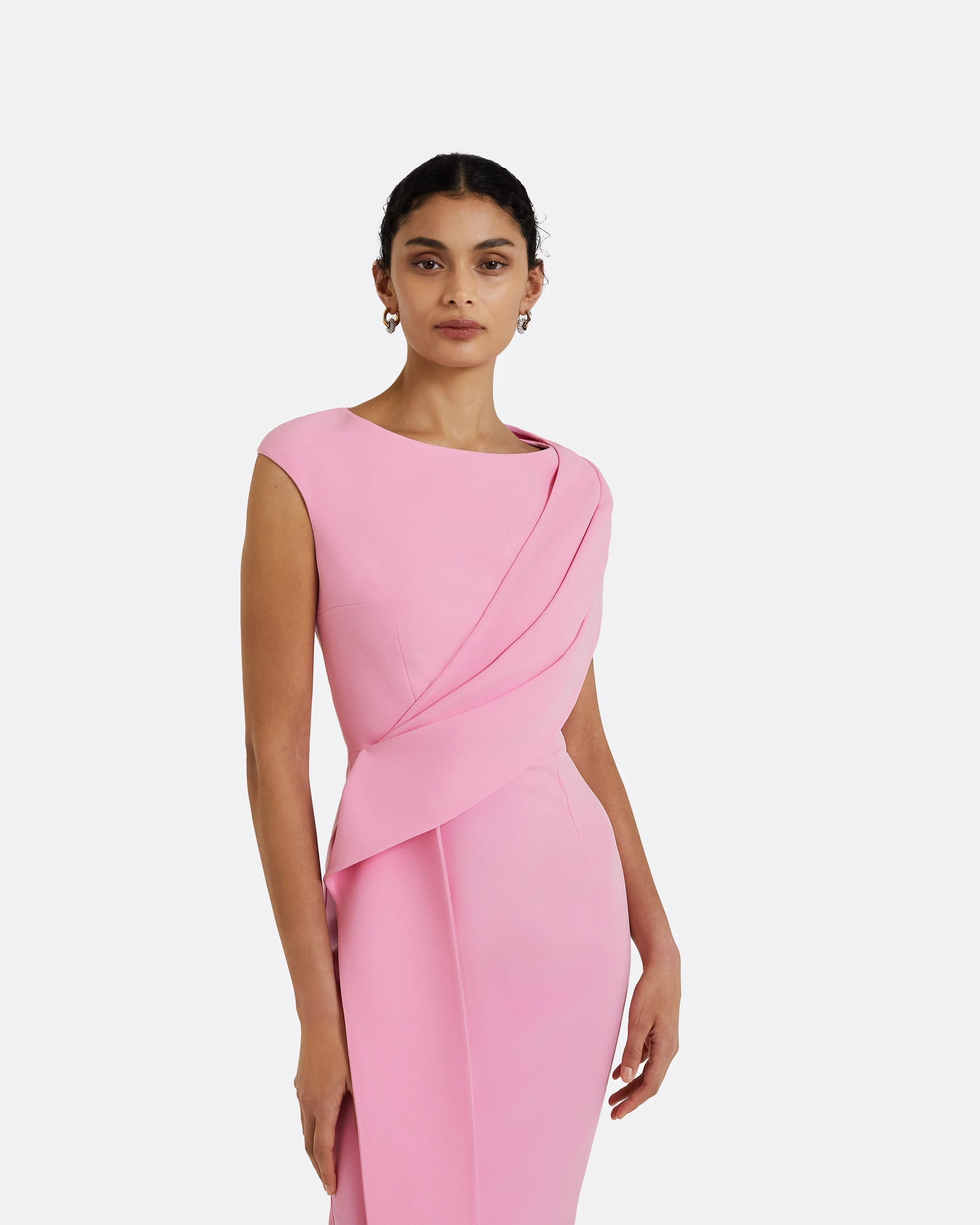 Regina Begonia Pink Midi Dress - Image 8