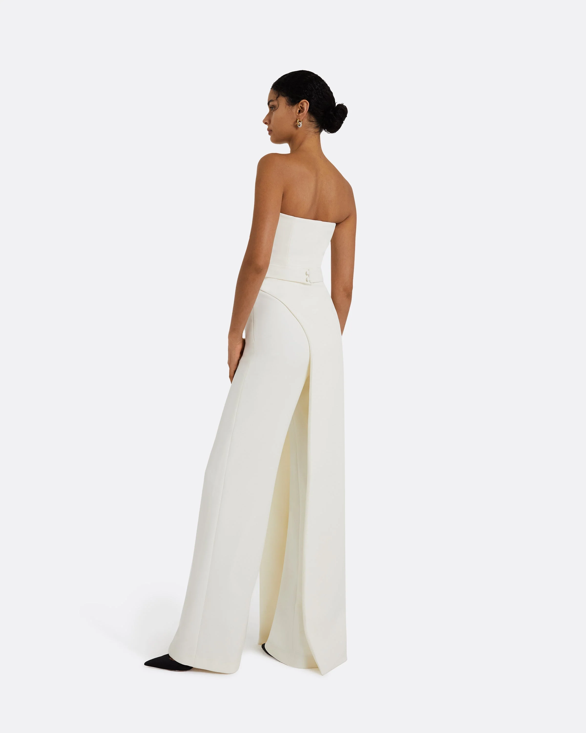 Remi Strapless Jumpsuit Ivory - Image 12