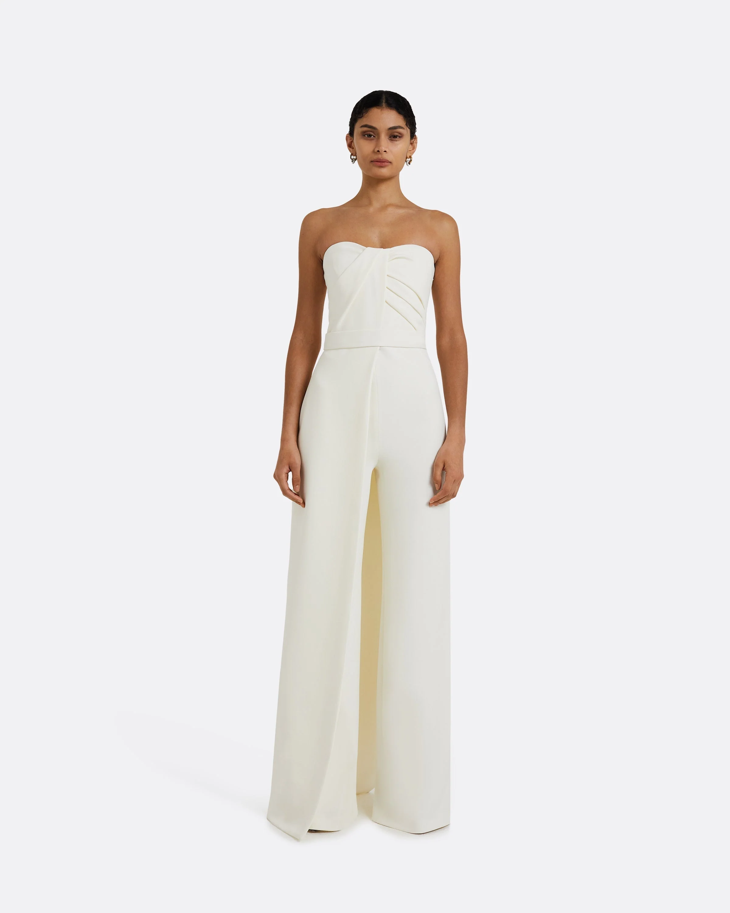 Remi Strapless Jumpsuit Ivory - Image 16