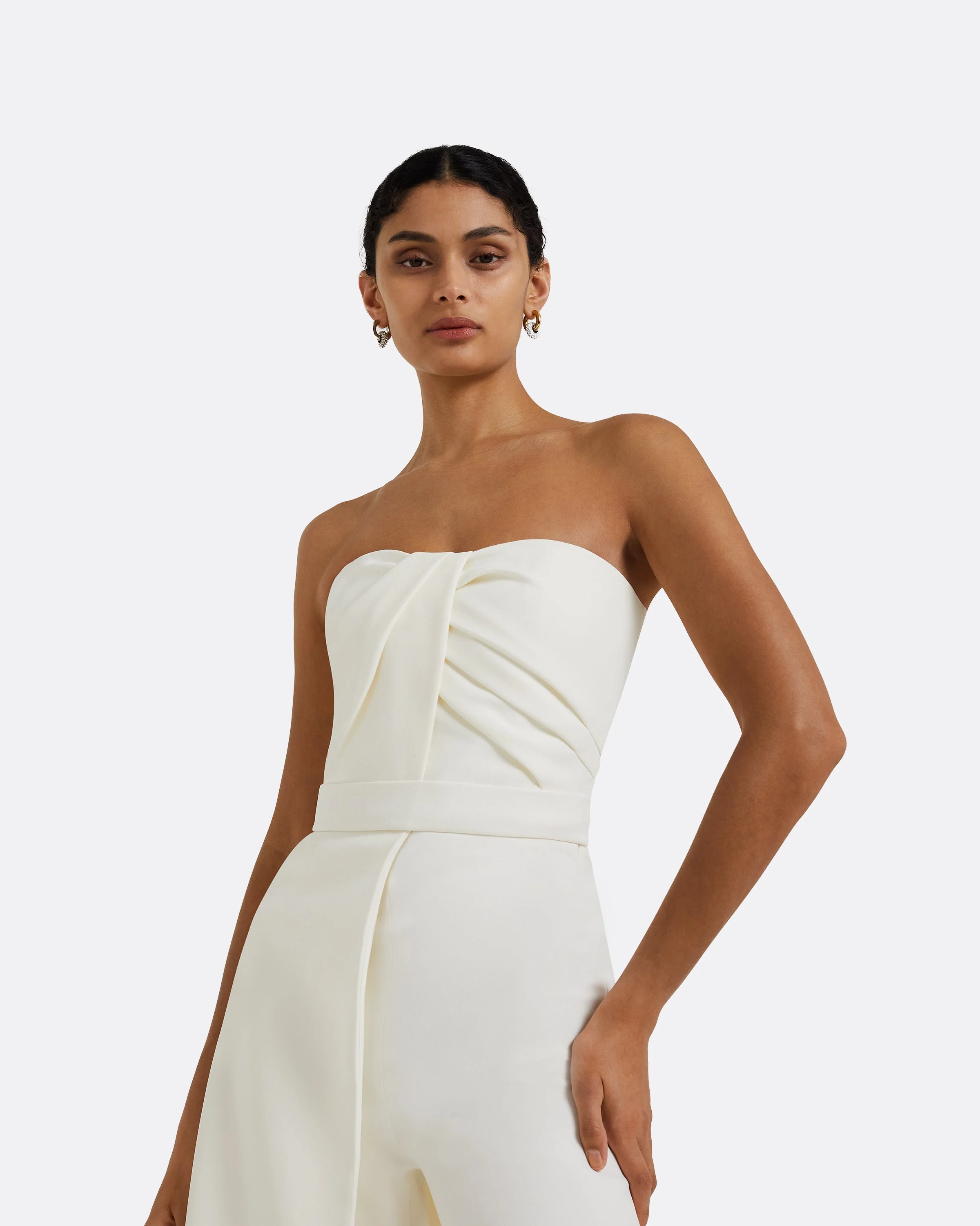 Remi Strapless Jumpsuit Ivory - Image 8