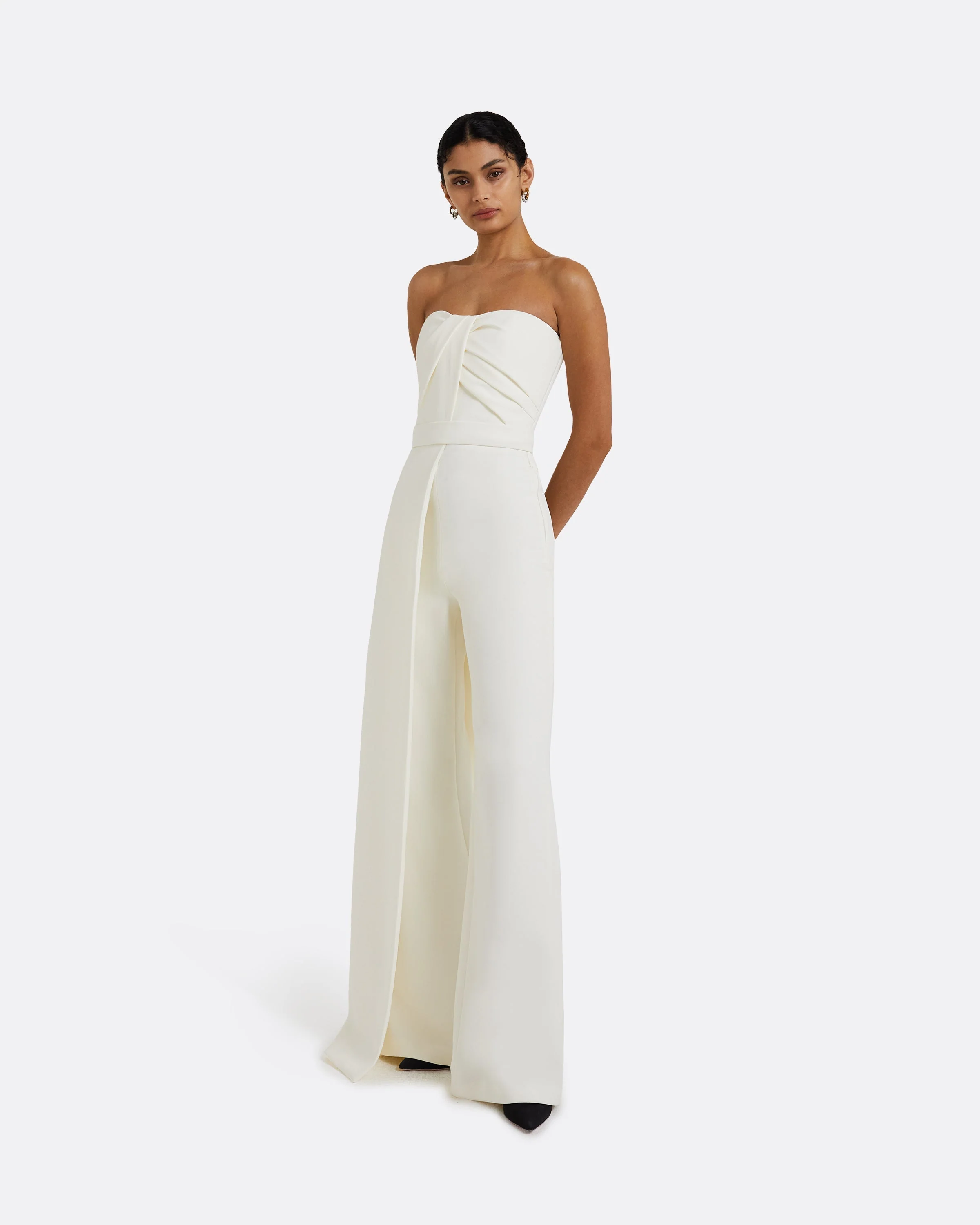 Remi Strapless Jumpsuit Ivory - Image 9