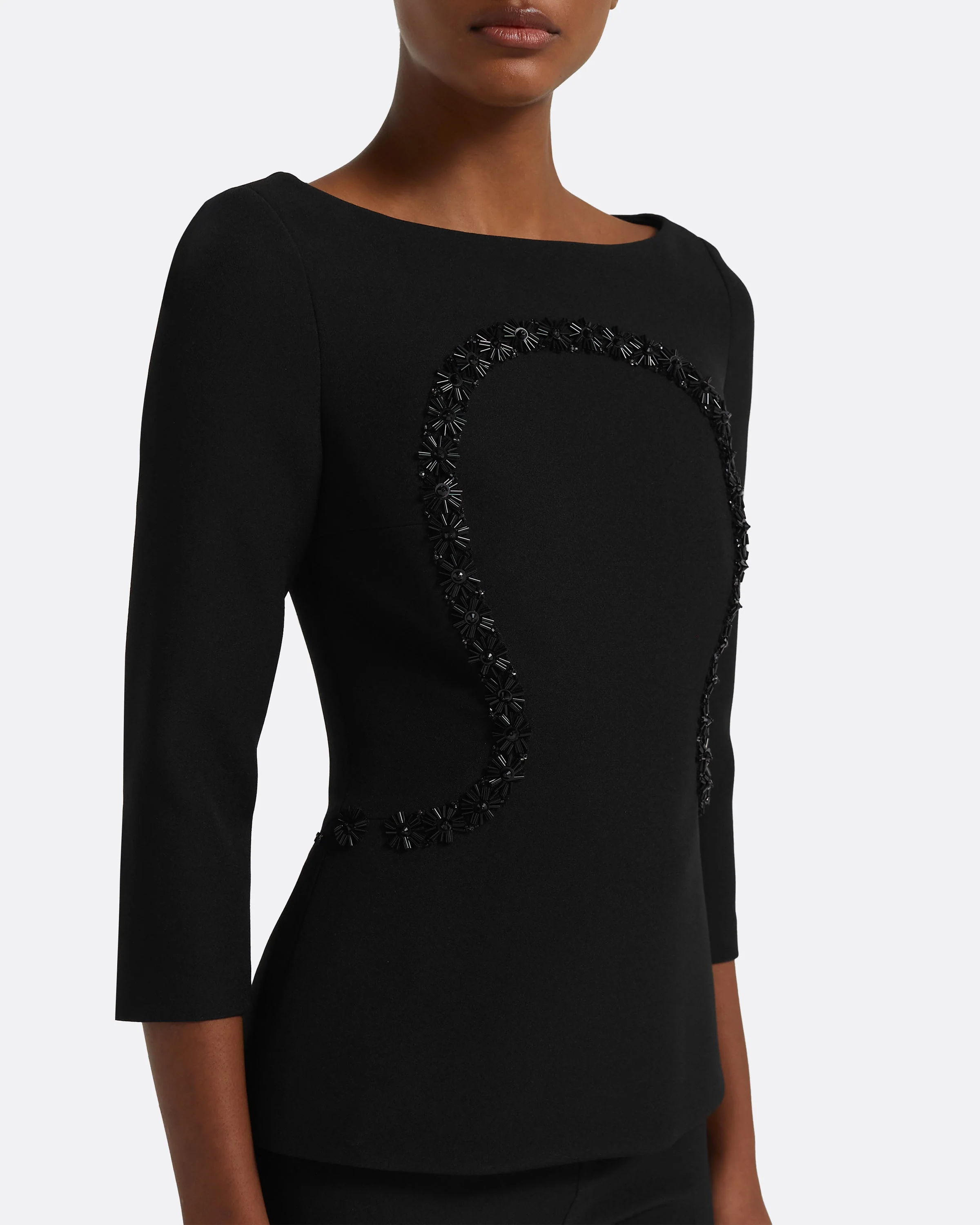 Rhys Top in Black - Image 3
