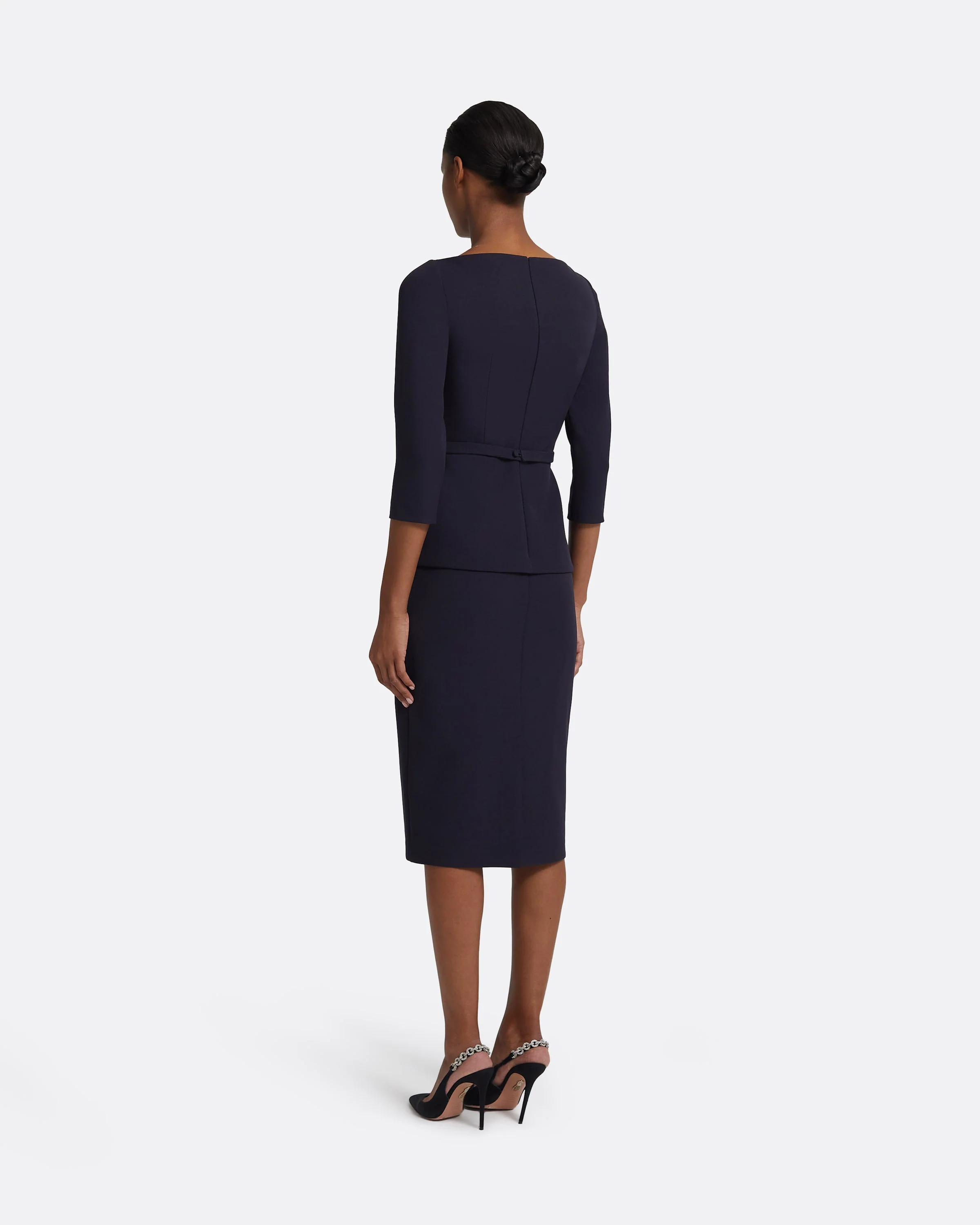 Rildanna Midi Dress in Midnight Navy - Image 7