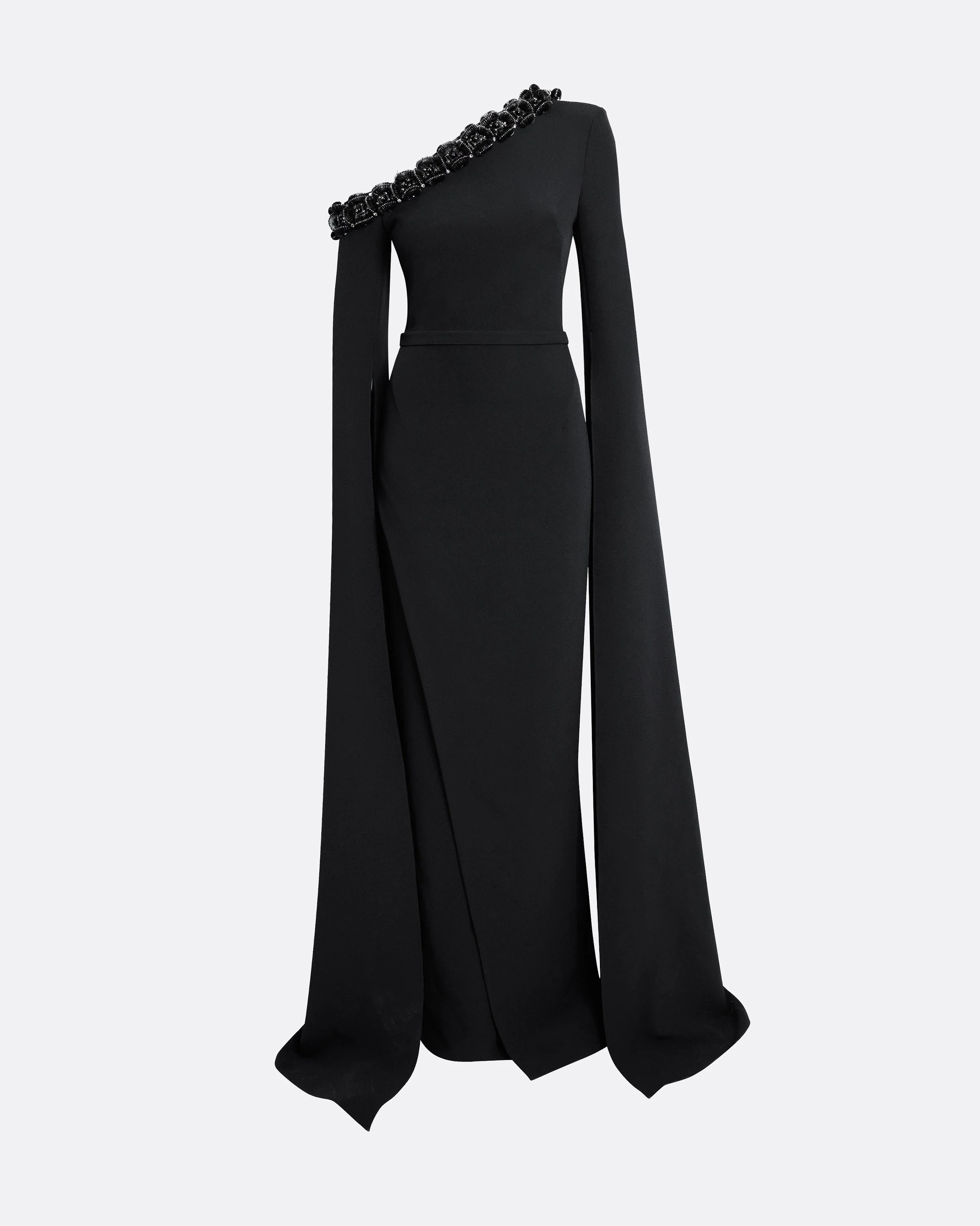 Rinna Long Dress in Black - Image 10
