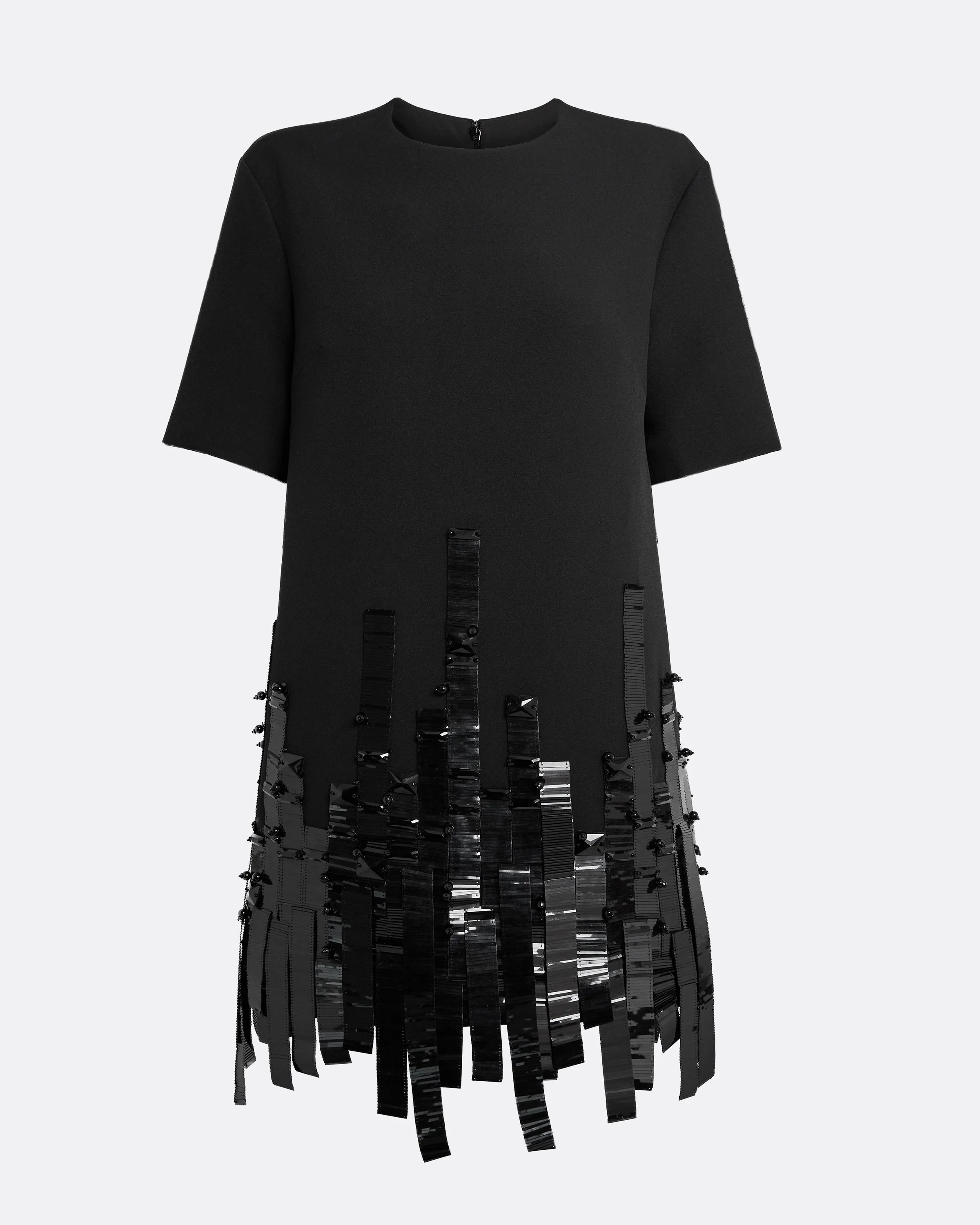 Ripley Short Dress in Black with Black - Image 10