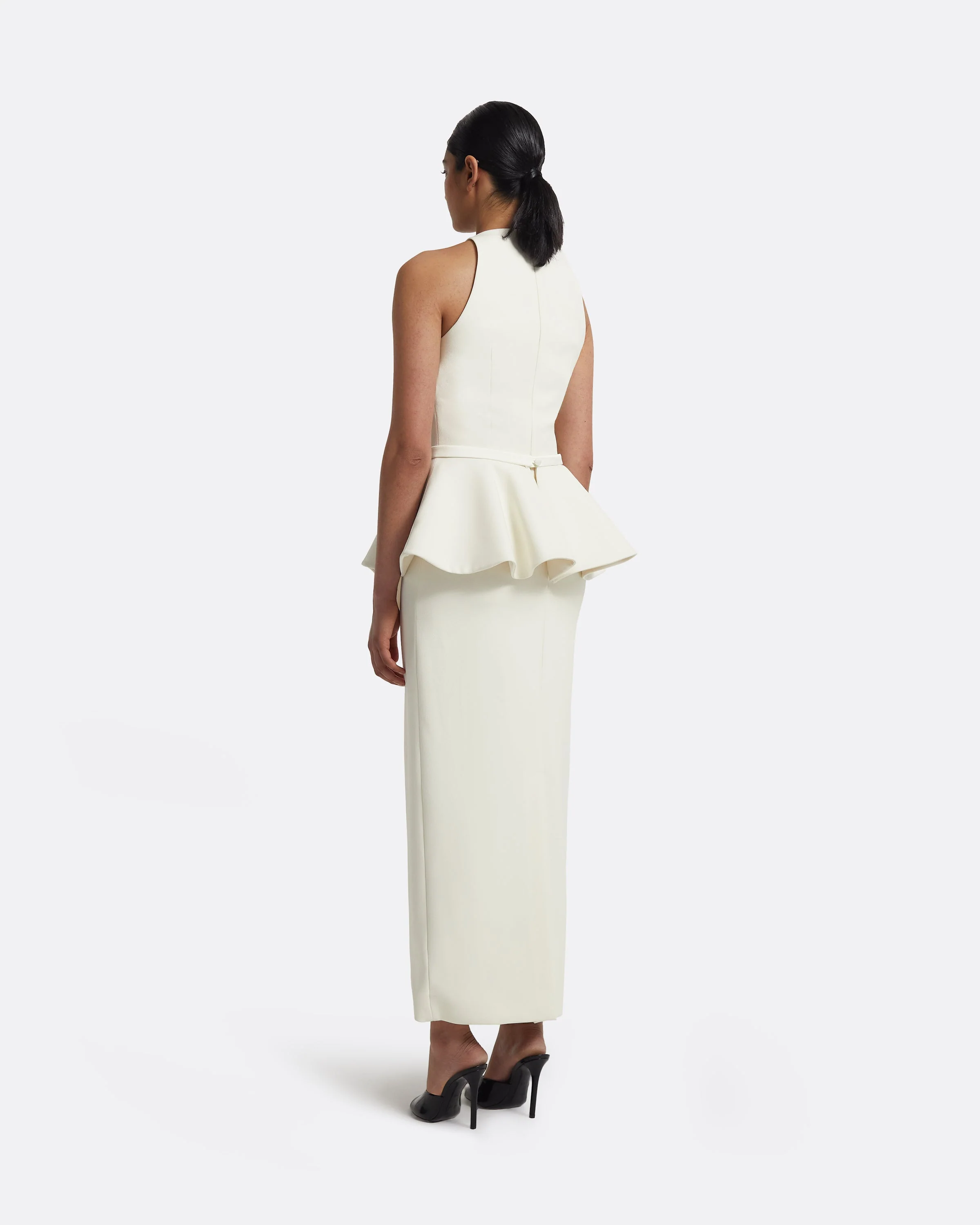 Riya Midi Dress in Ivory - Image 2