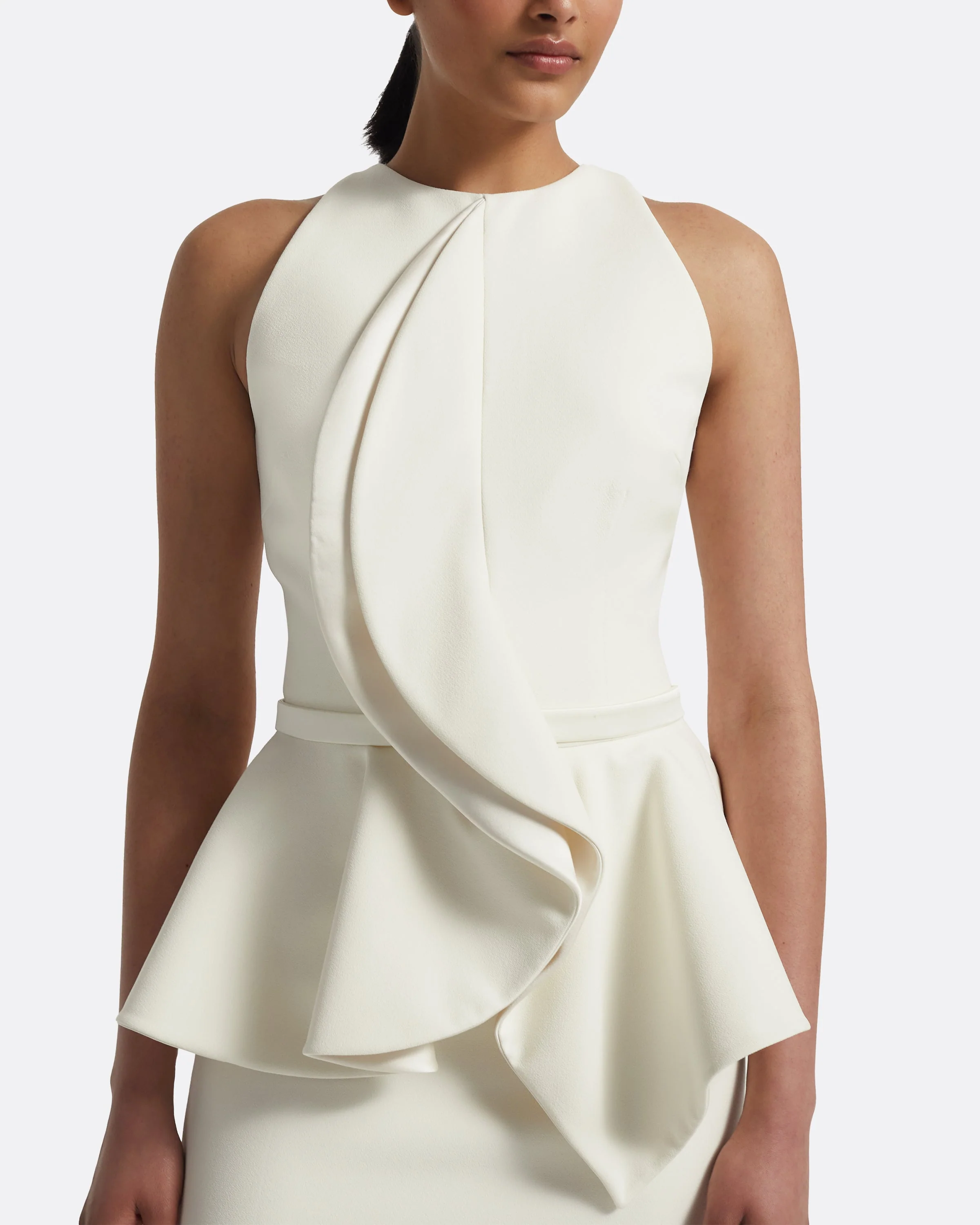 Riya Midi Dress in Ivory - Image 3