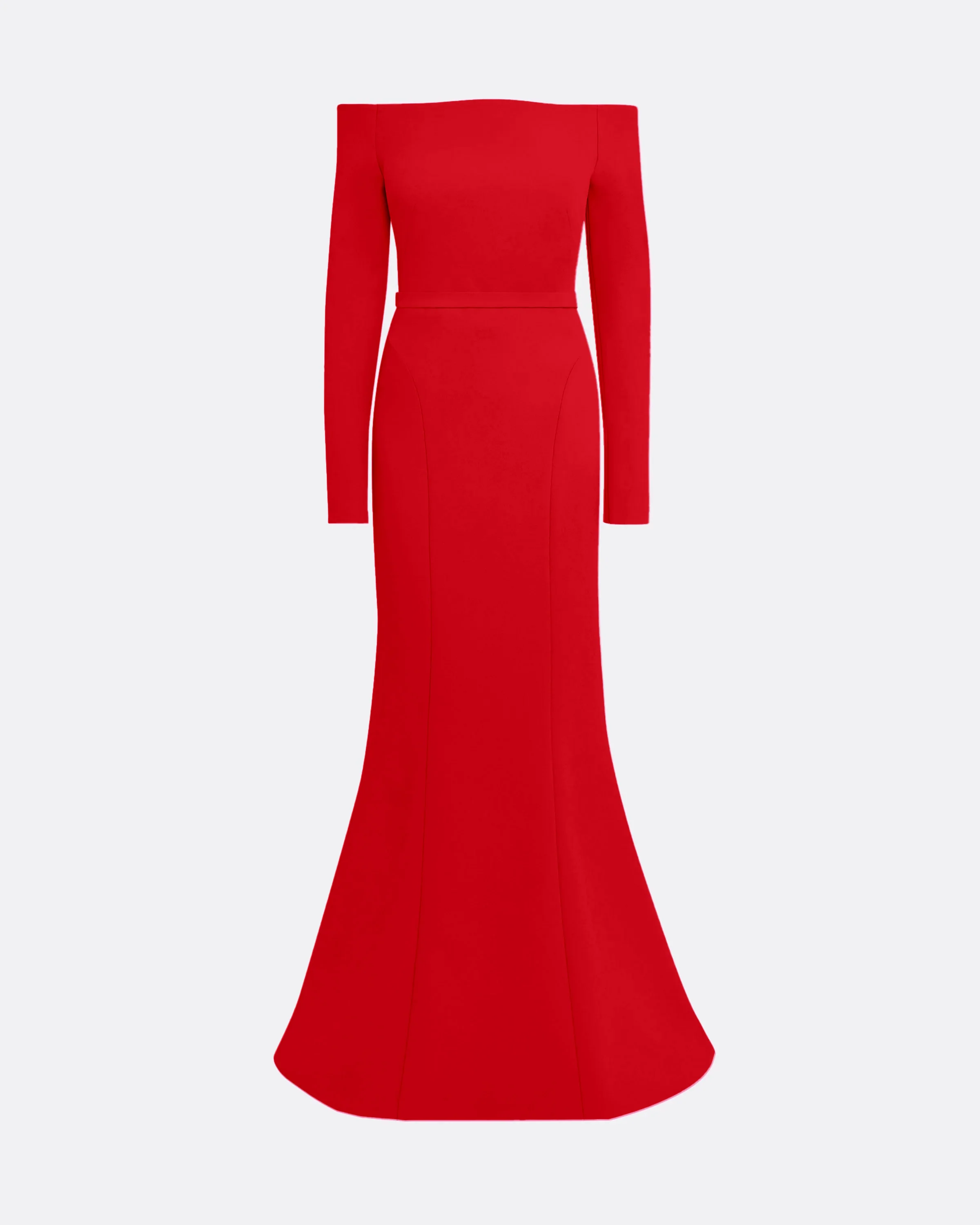 Rory Cherry Red Long Dress - Image 4