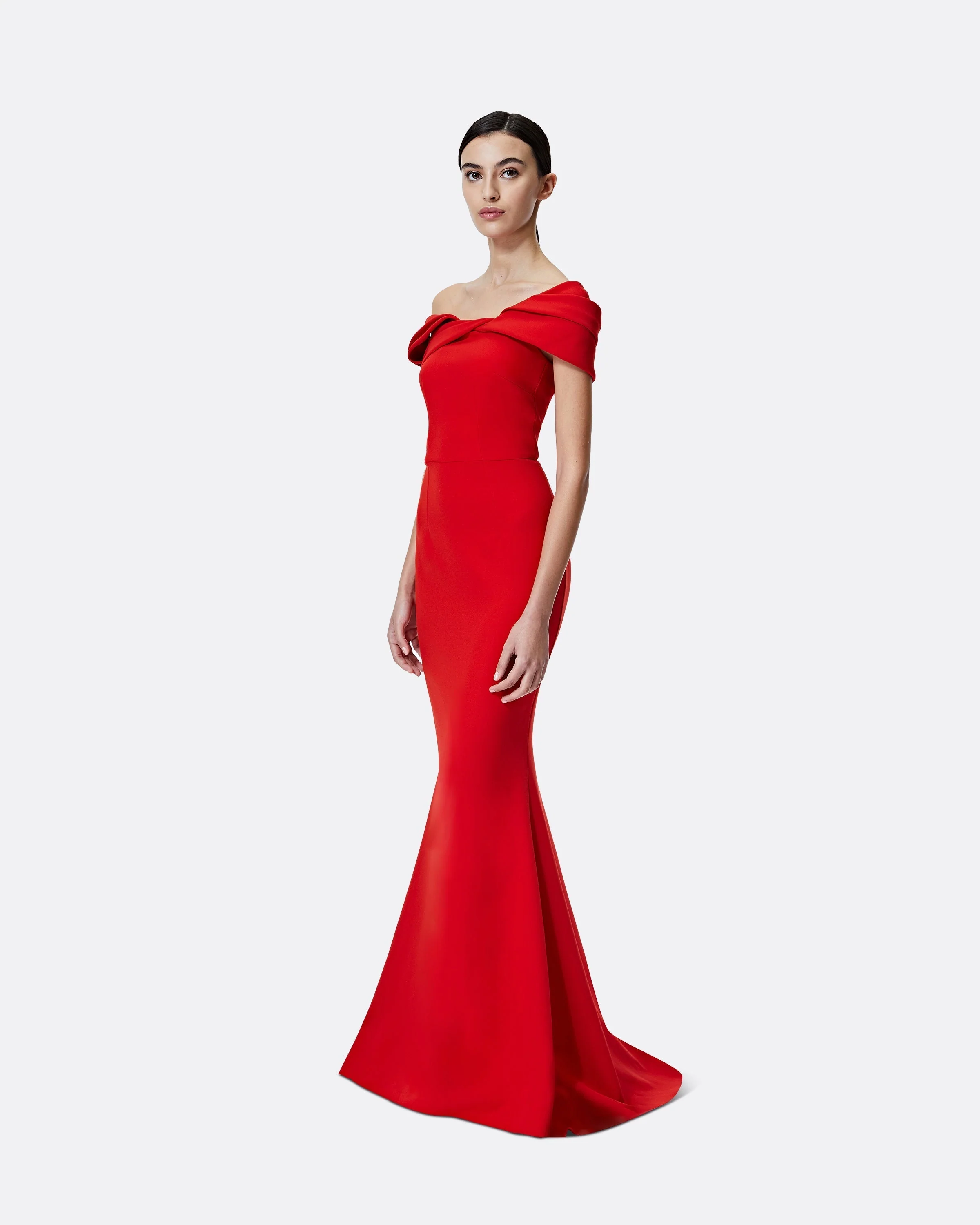 Rossa Dazzling Red Long Dress - Image 10