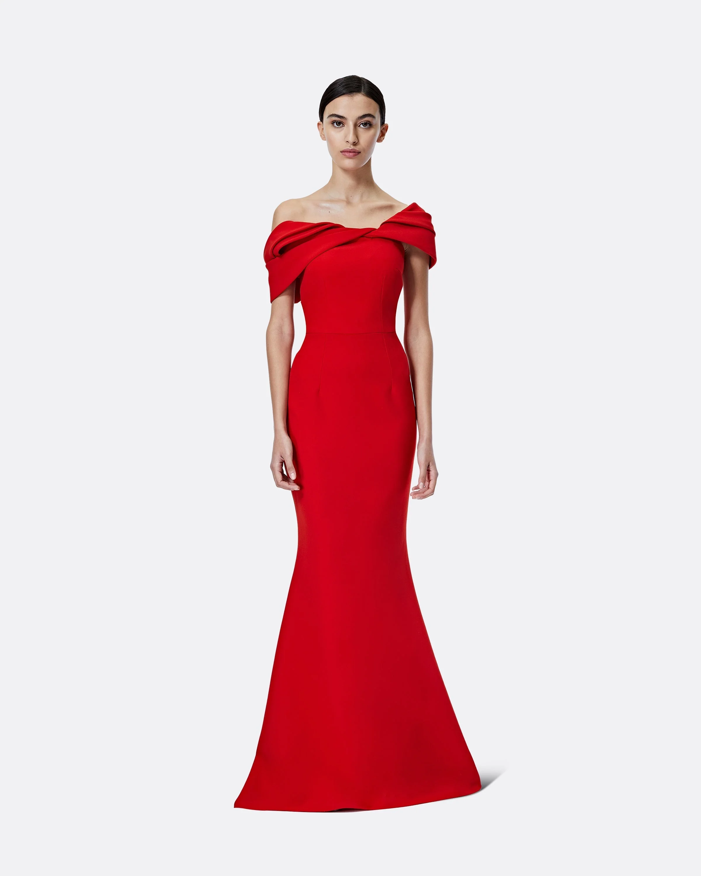 Rossa Dazzling Red Long Dress - Image 7