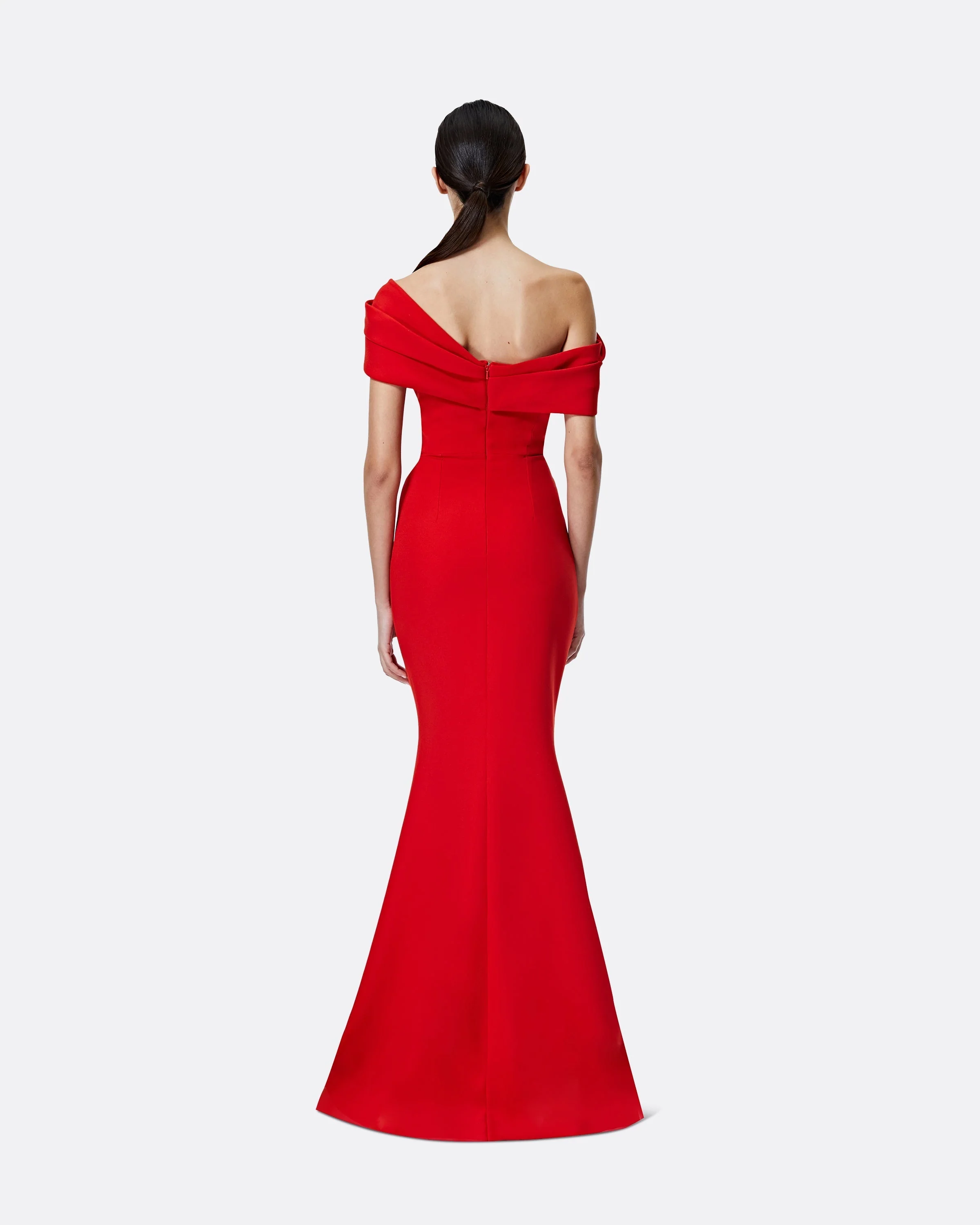 Rossa Dazzling Red Long Dress - Image 8