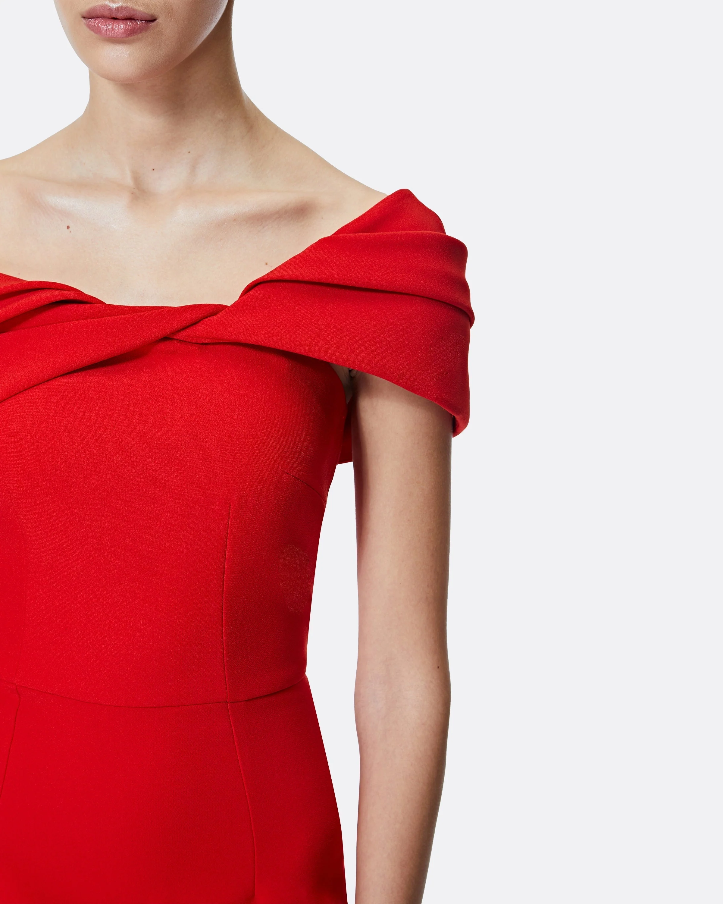 Rossa Dazzling Red Long Dress - Image 9