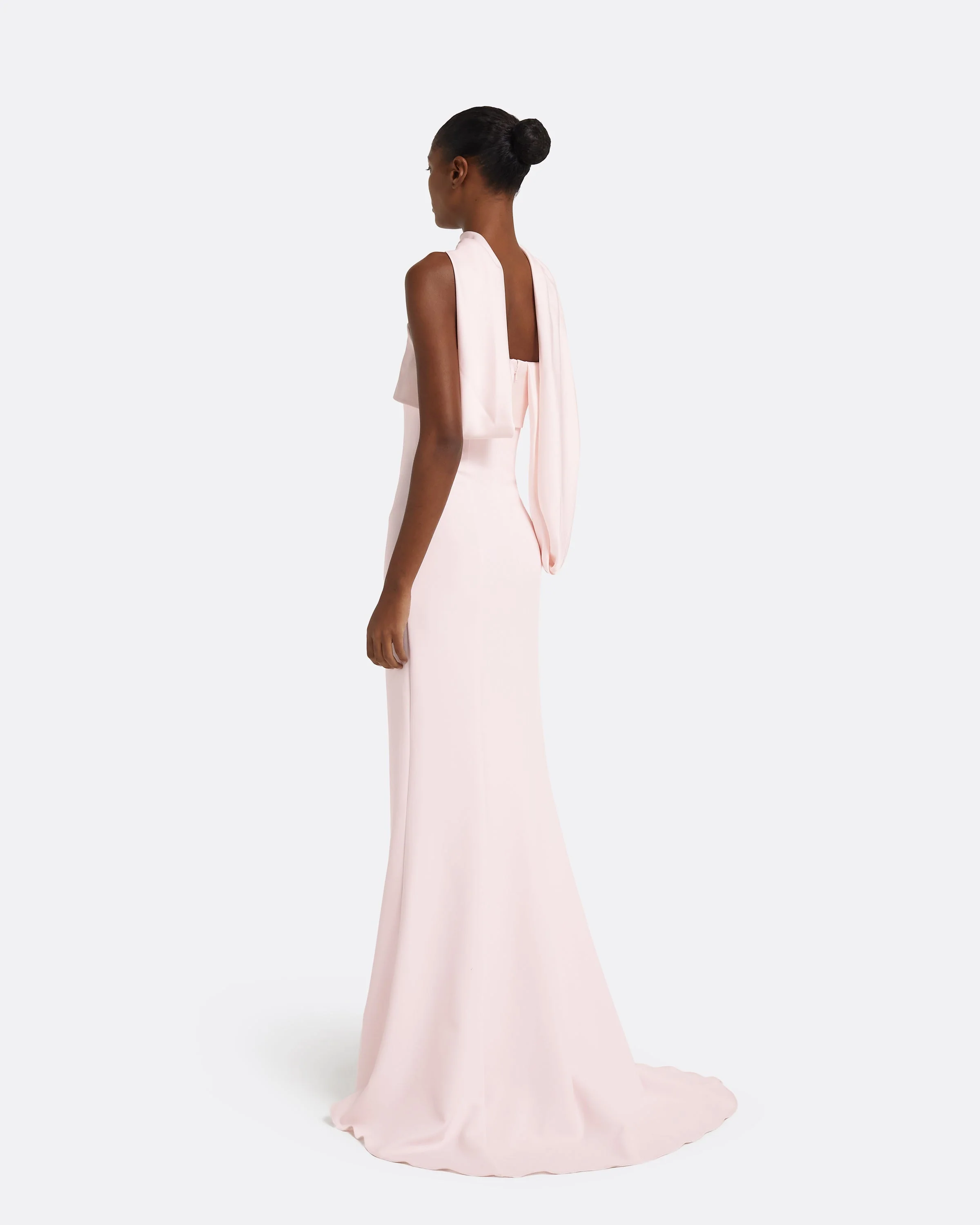Roshana Barely Pink Long Dress - Image 2