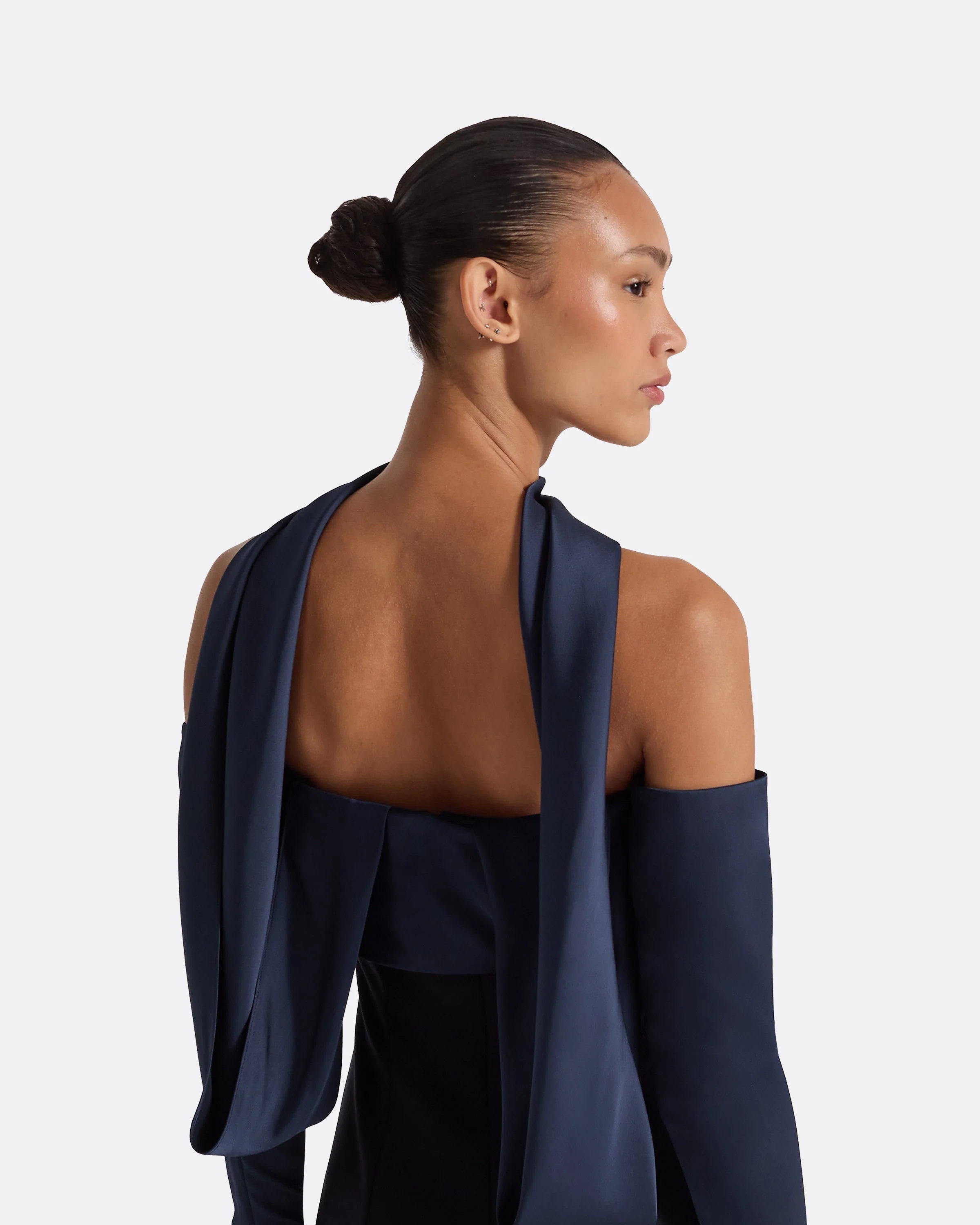 Roshana Midnight Navy Long Dress - Image 23