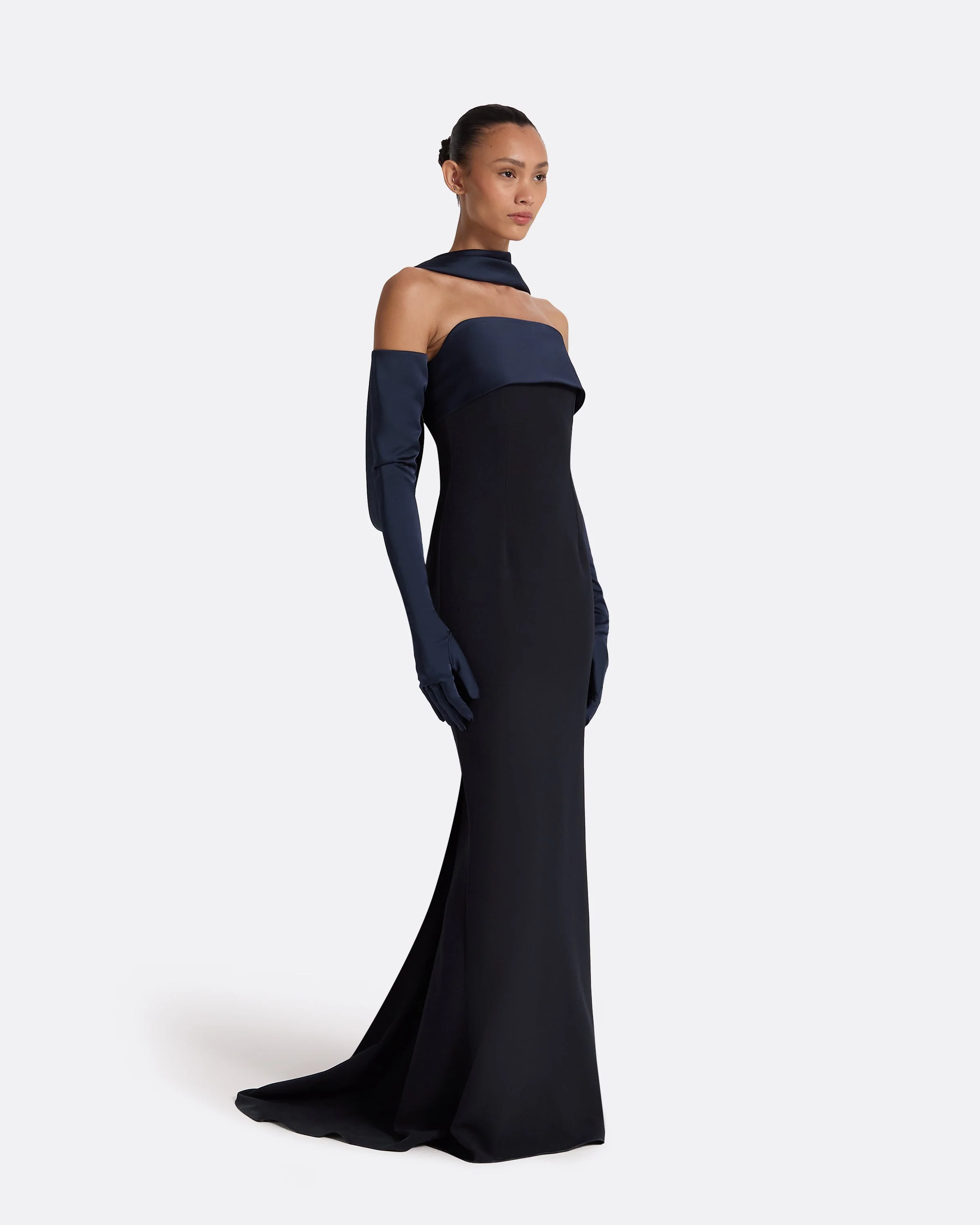 Roshana Midnight Navy Long Dress - Image 28