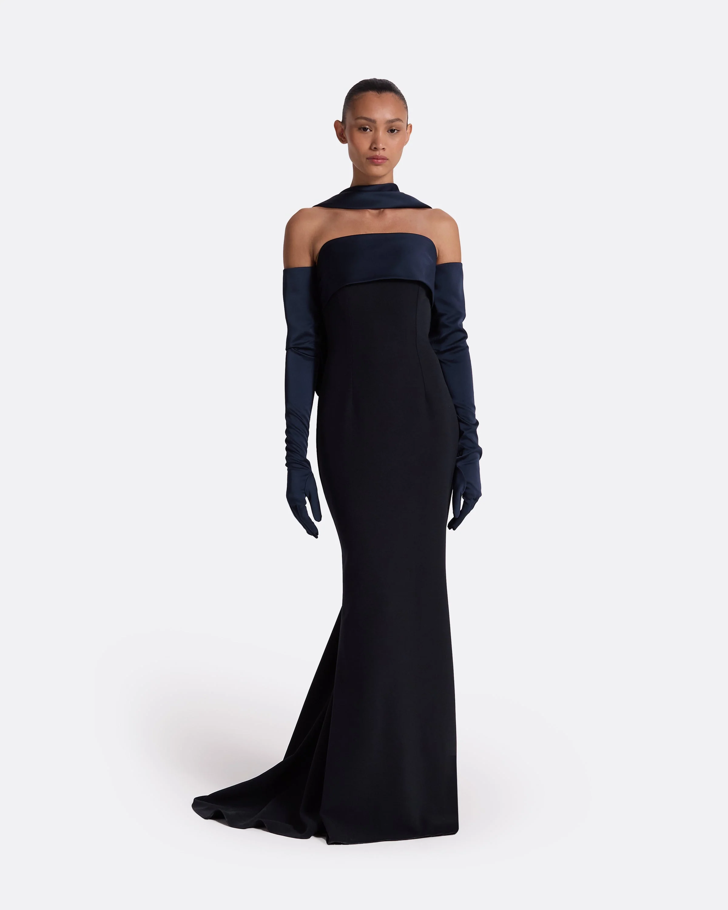 Roshana Midnight Navy Long Dress - Image 7