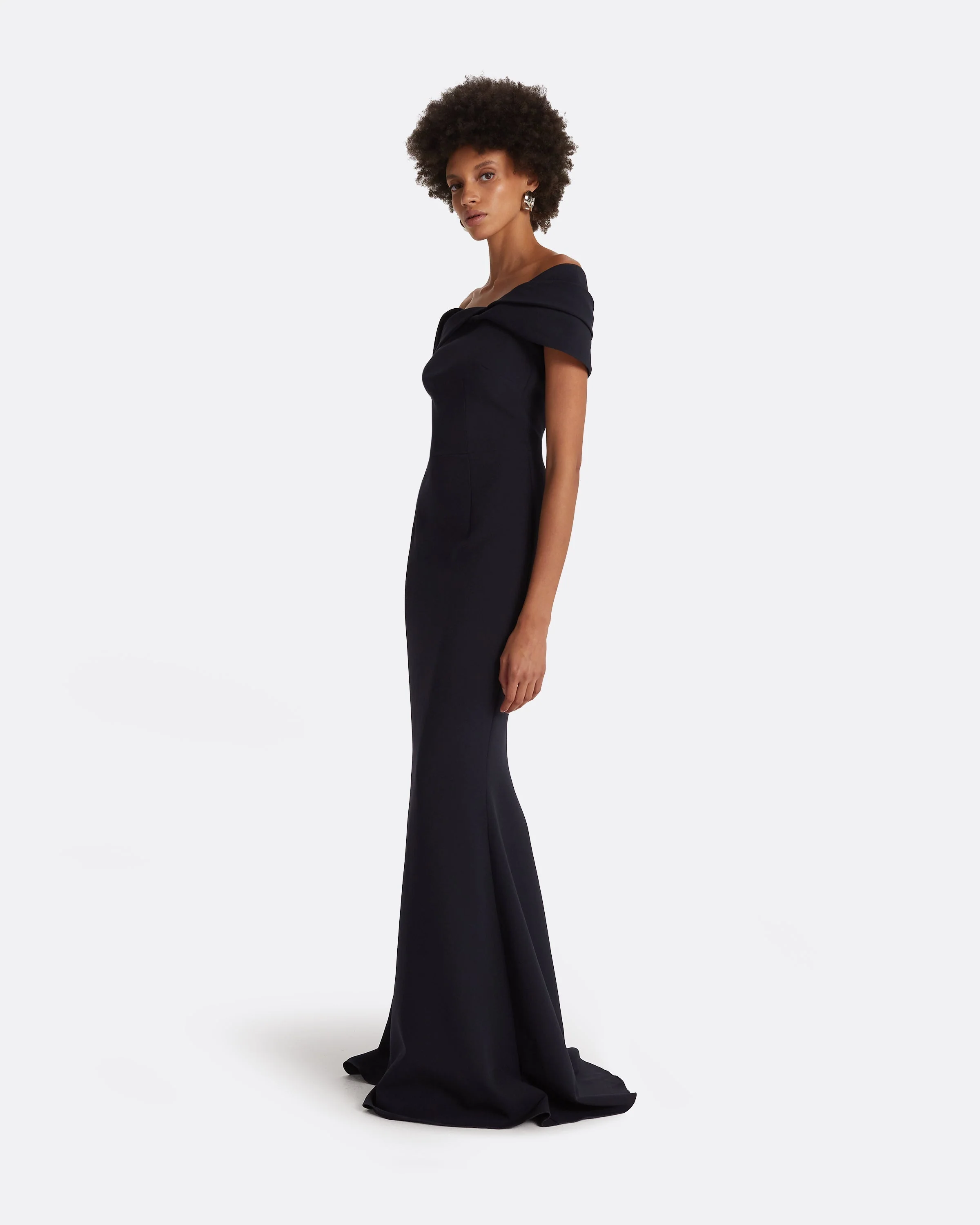 Rossa Midnight Navy Long Dress - Image 29