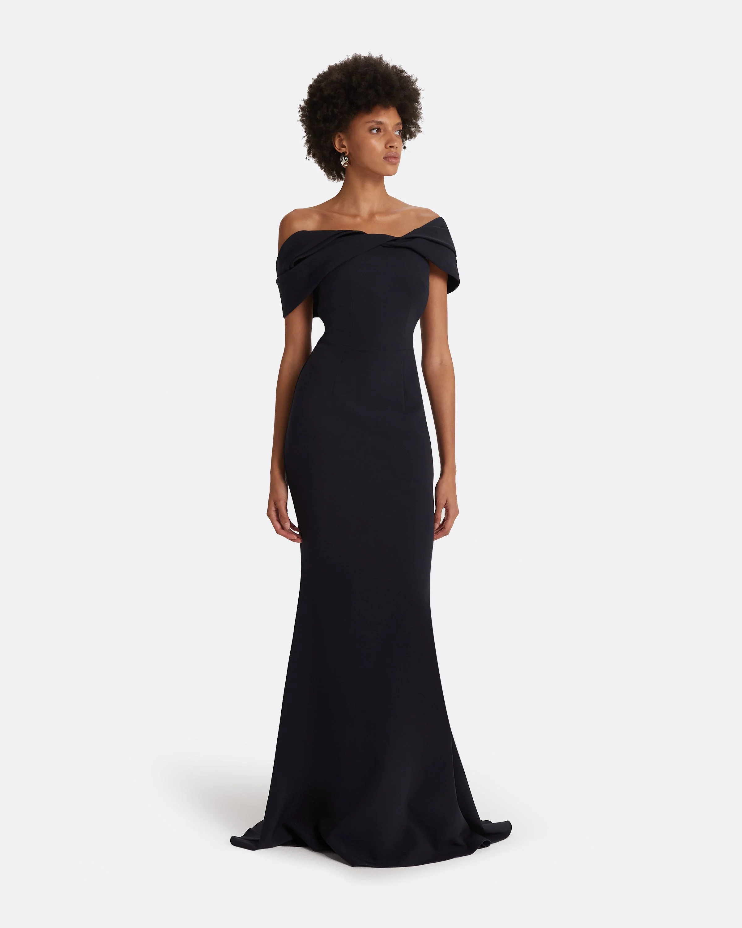 Rossa Midnight Navy Long Dress - Image 6