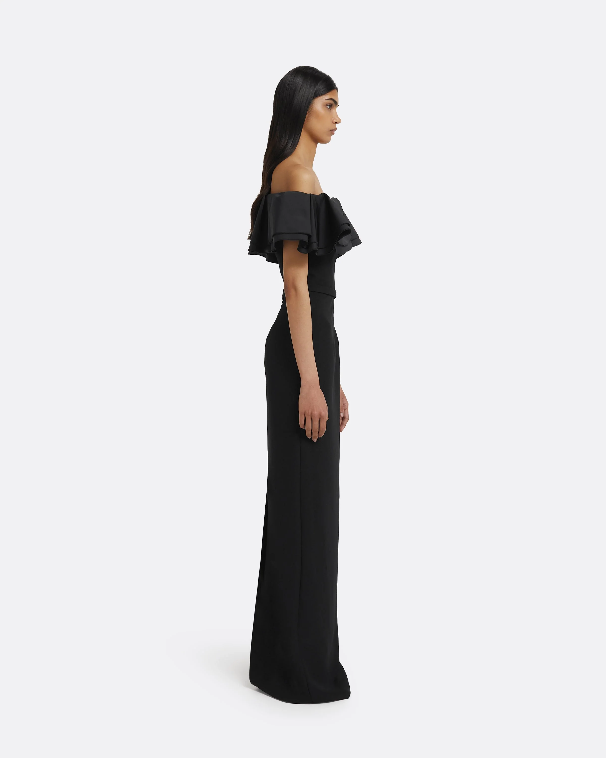 Ryan Long Dress in Black - Image 4