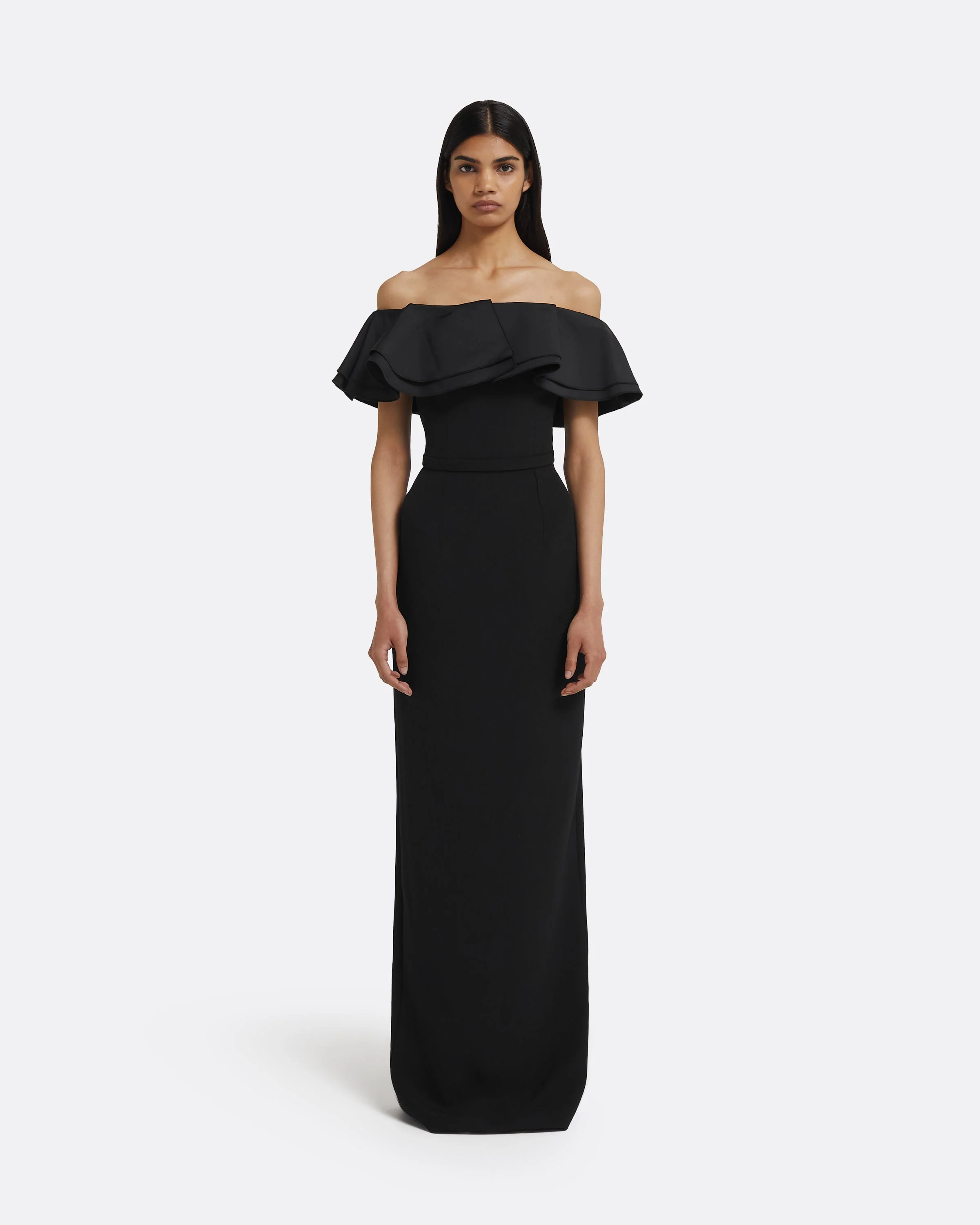 Ryan Long Dress in Black - Image 6