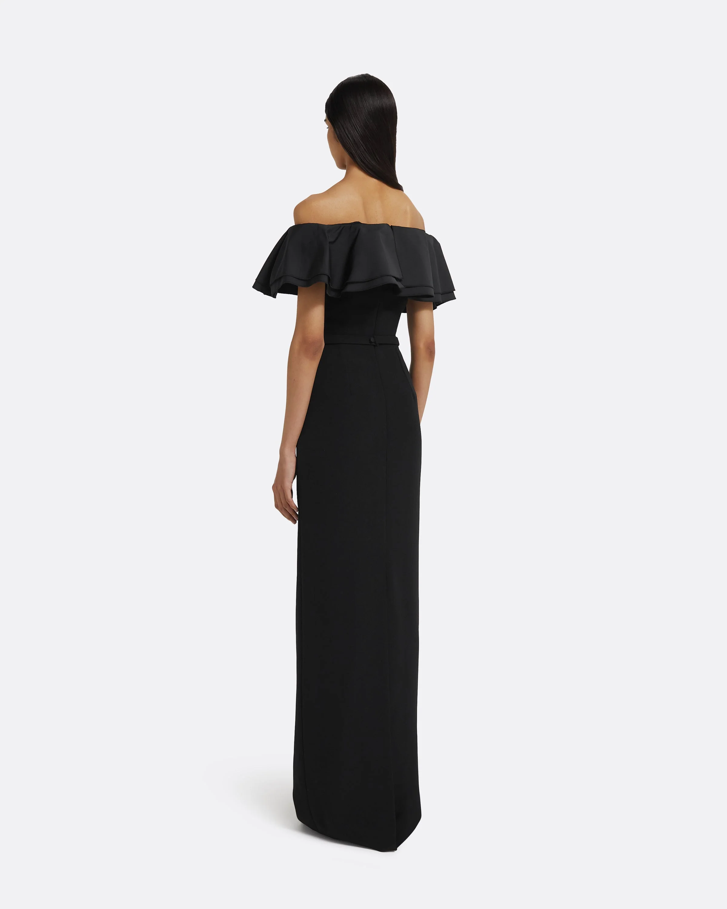 Ryan Long Dress in Black - Image 7