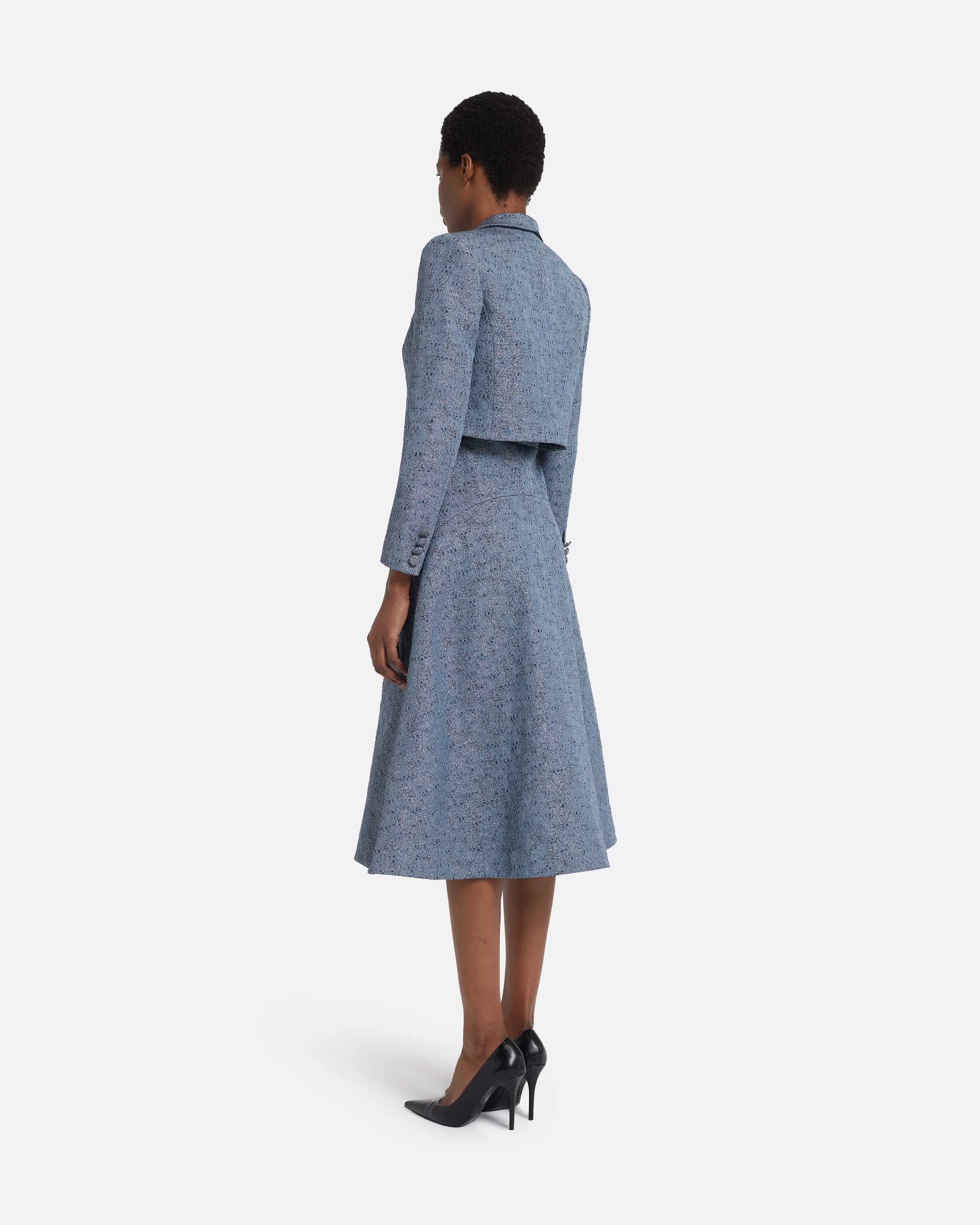 Sabia Jacket in Denim Jacquard - Image 2