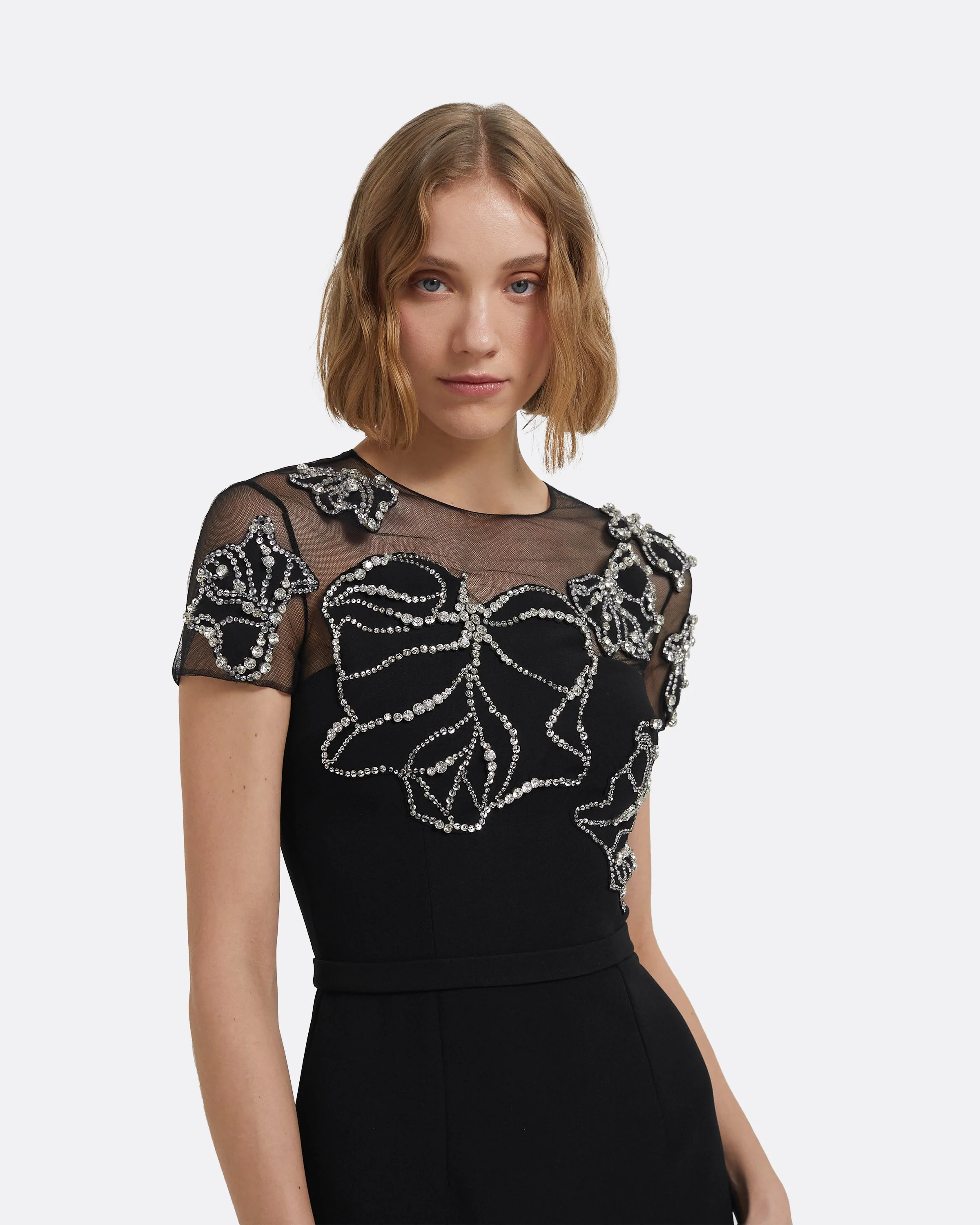 Solani Long Dress In Black - Image 3
