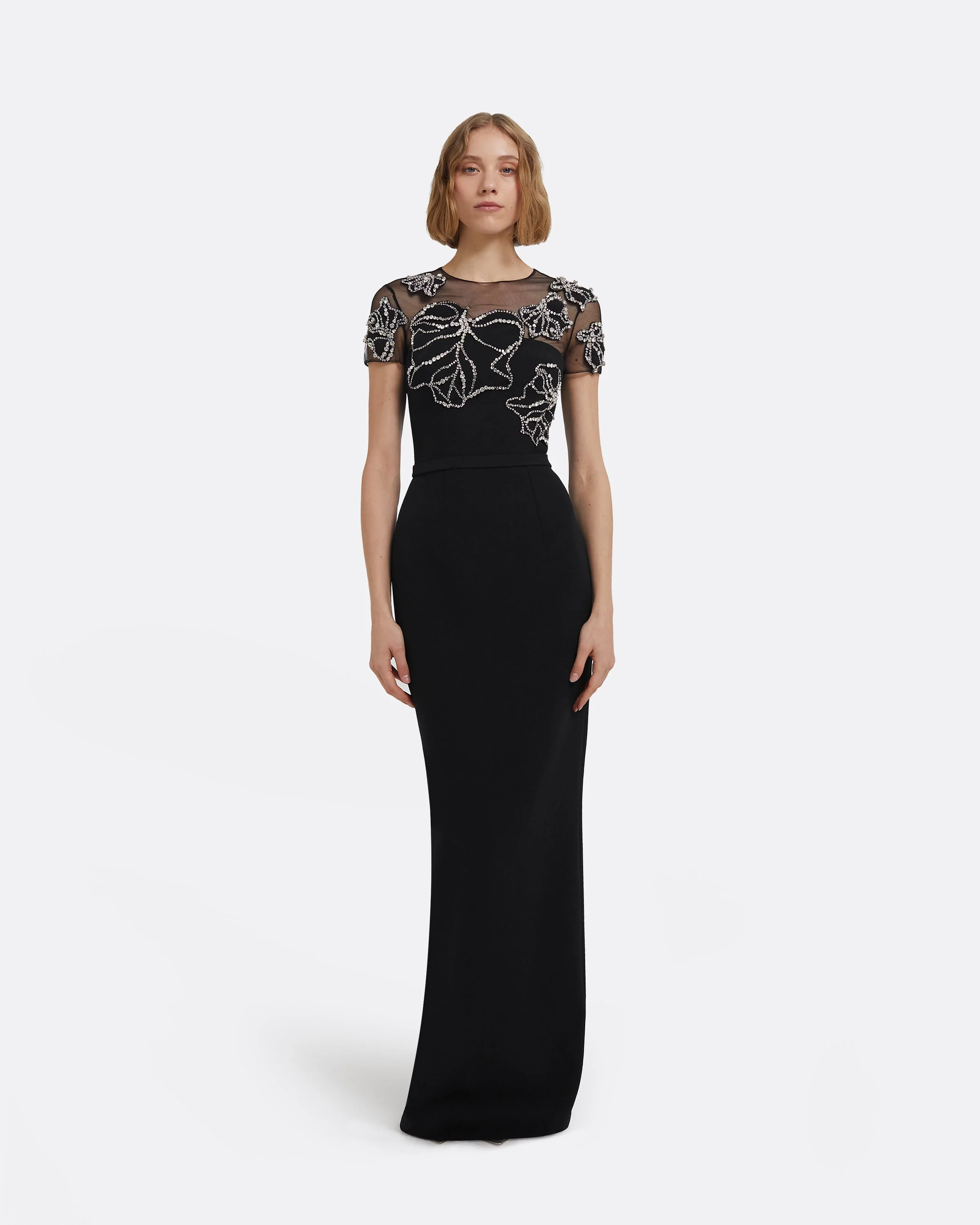 Solani Long Dress In Black - Image 6