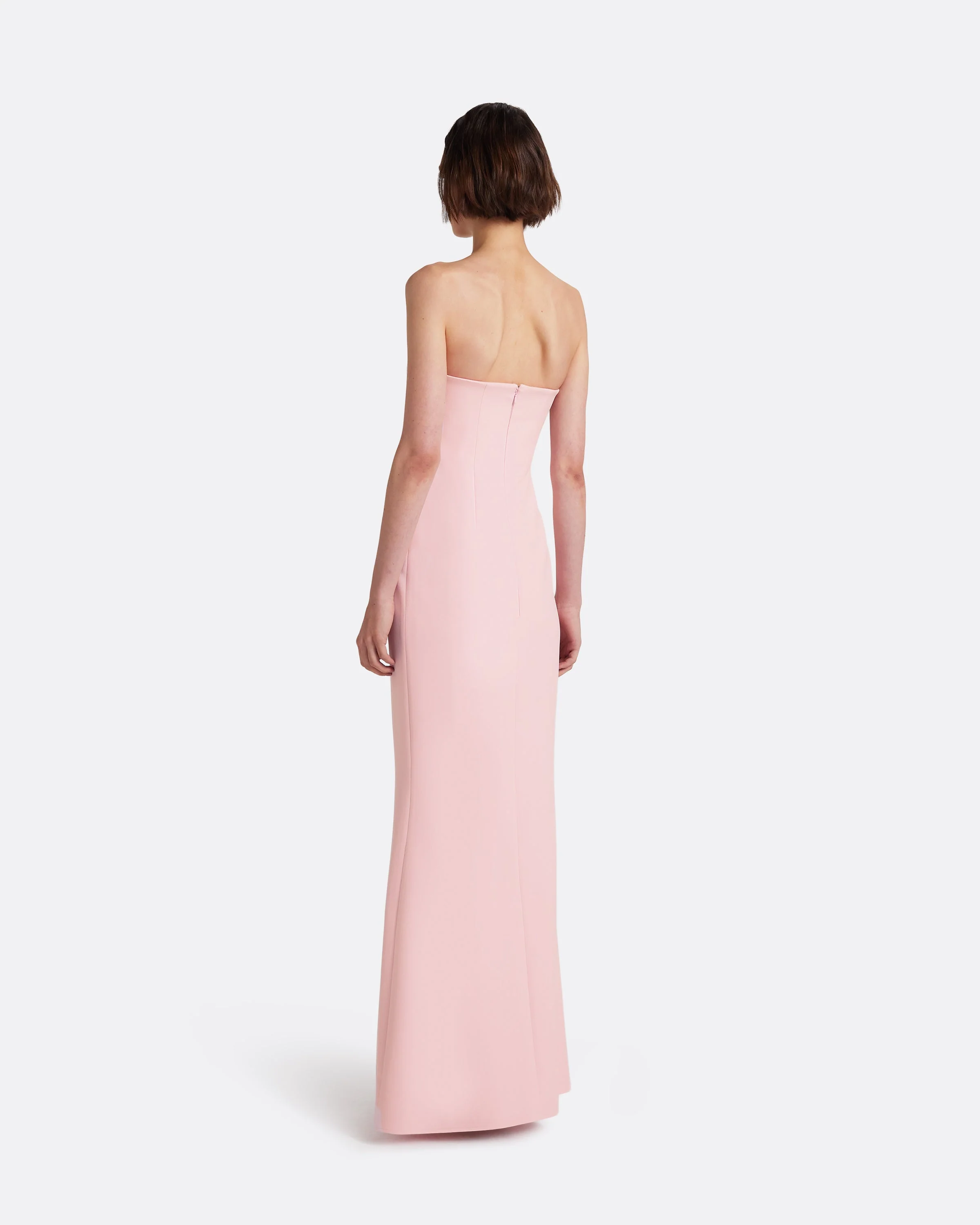Soshin Long Dress in Lychee with Embroidery - Image 2