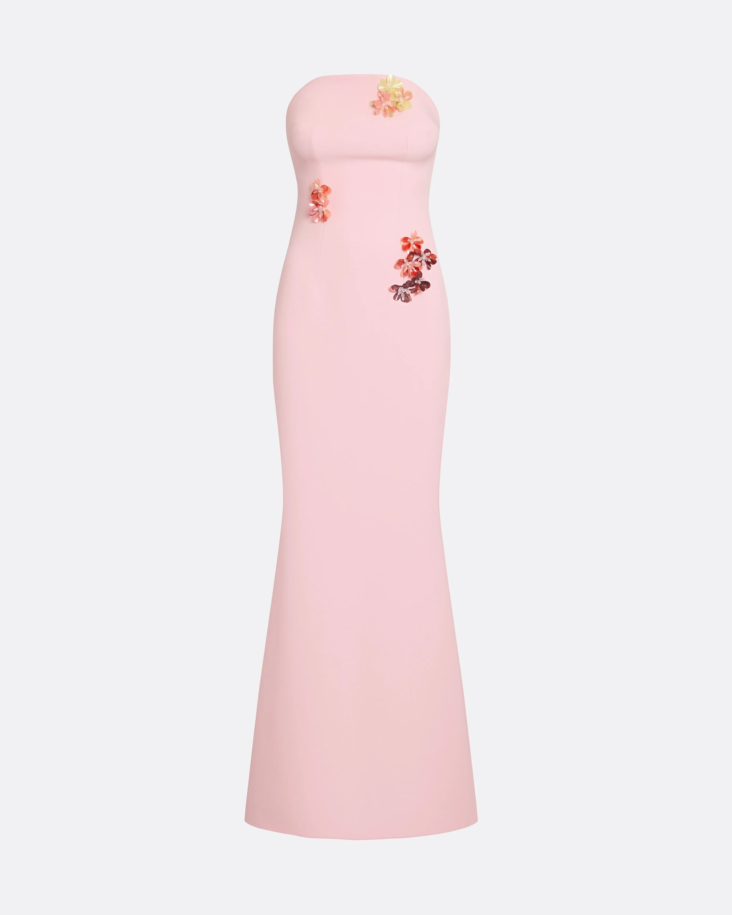 Soshin Long Dress in Lychee with Embroidery - Image 5