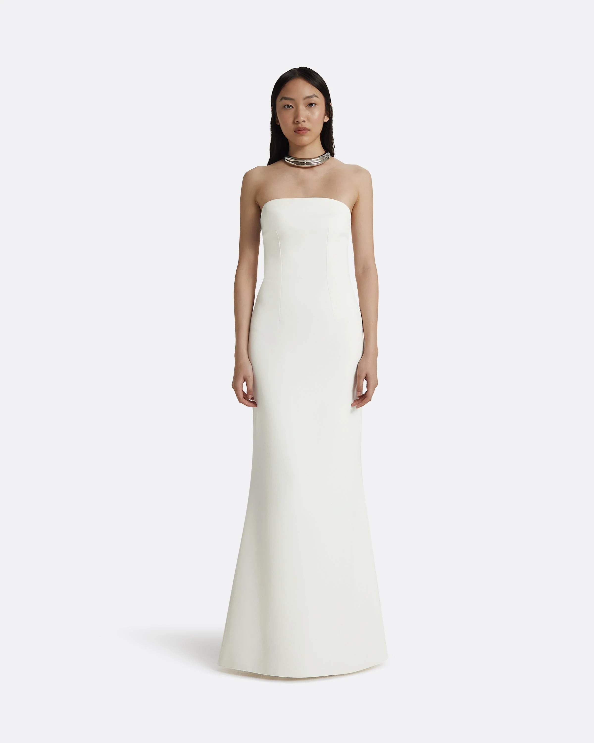 Soshin Ivory Strapless Dress - Image 11