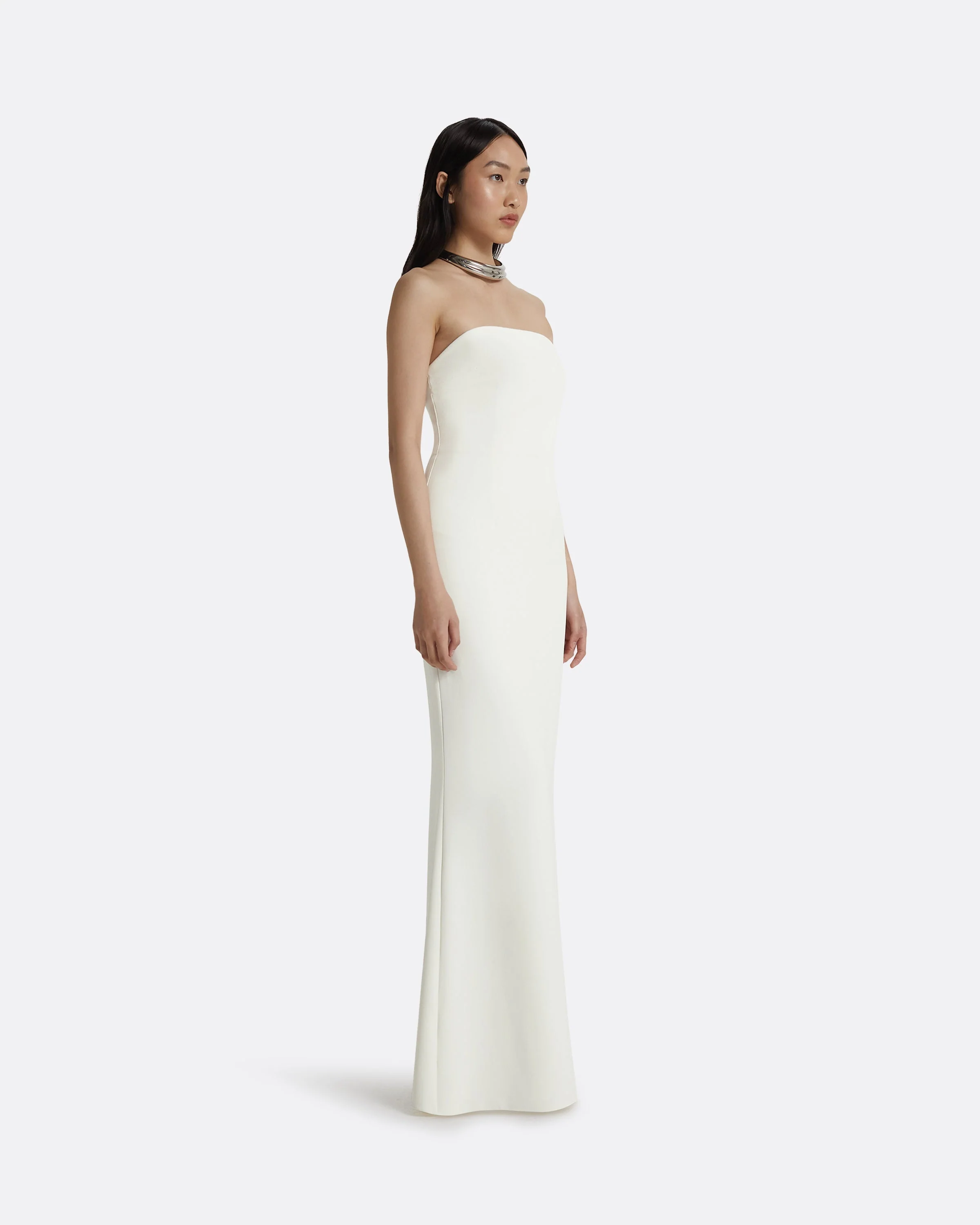 Soshin Ivory Strapless Dress - Image 14