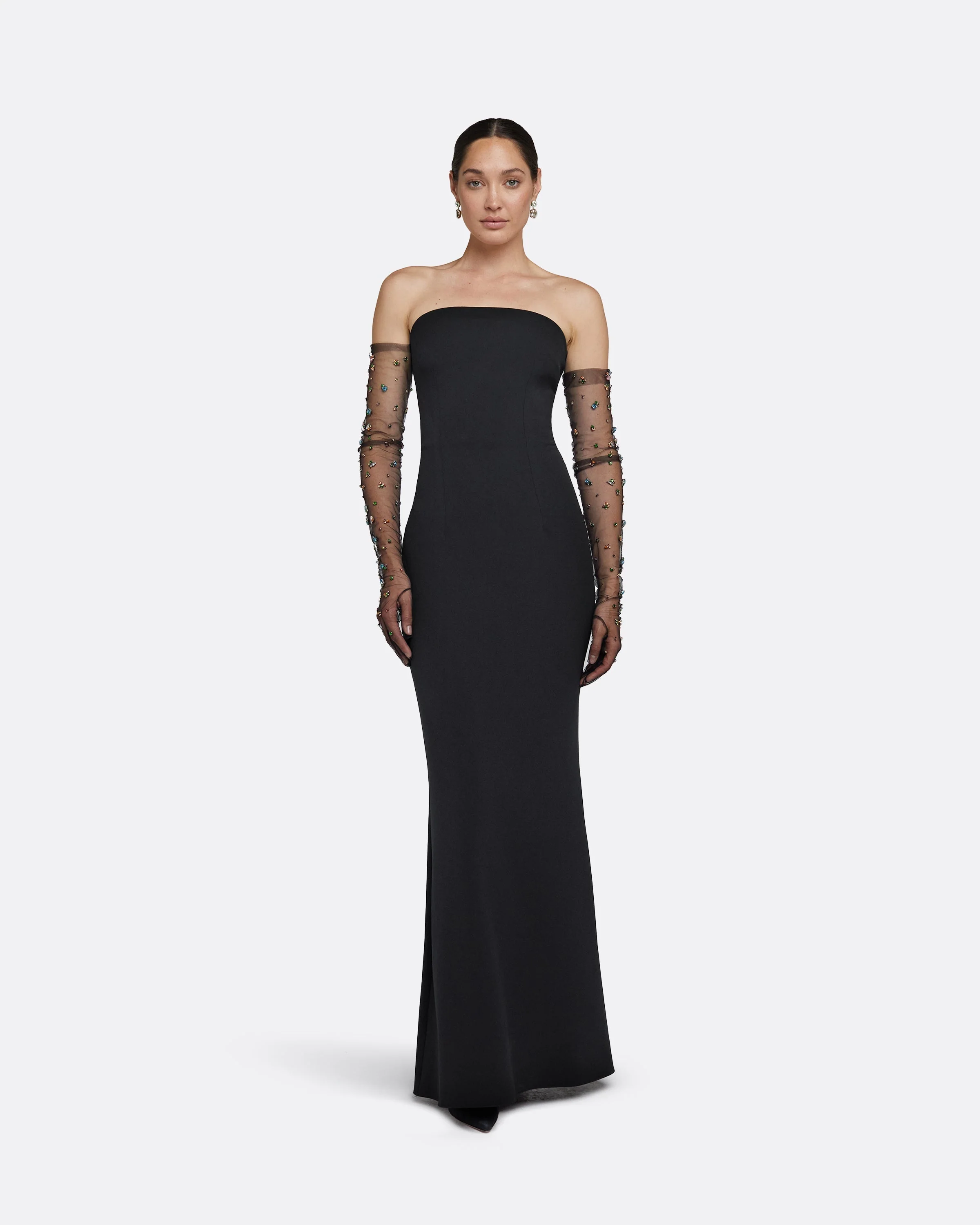 Soshin Black Long Dress - Image 11