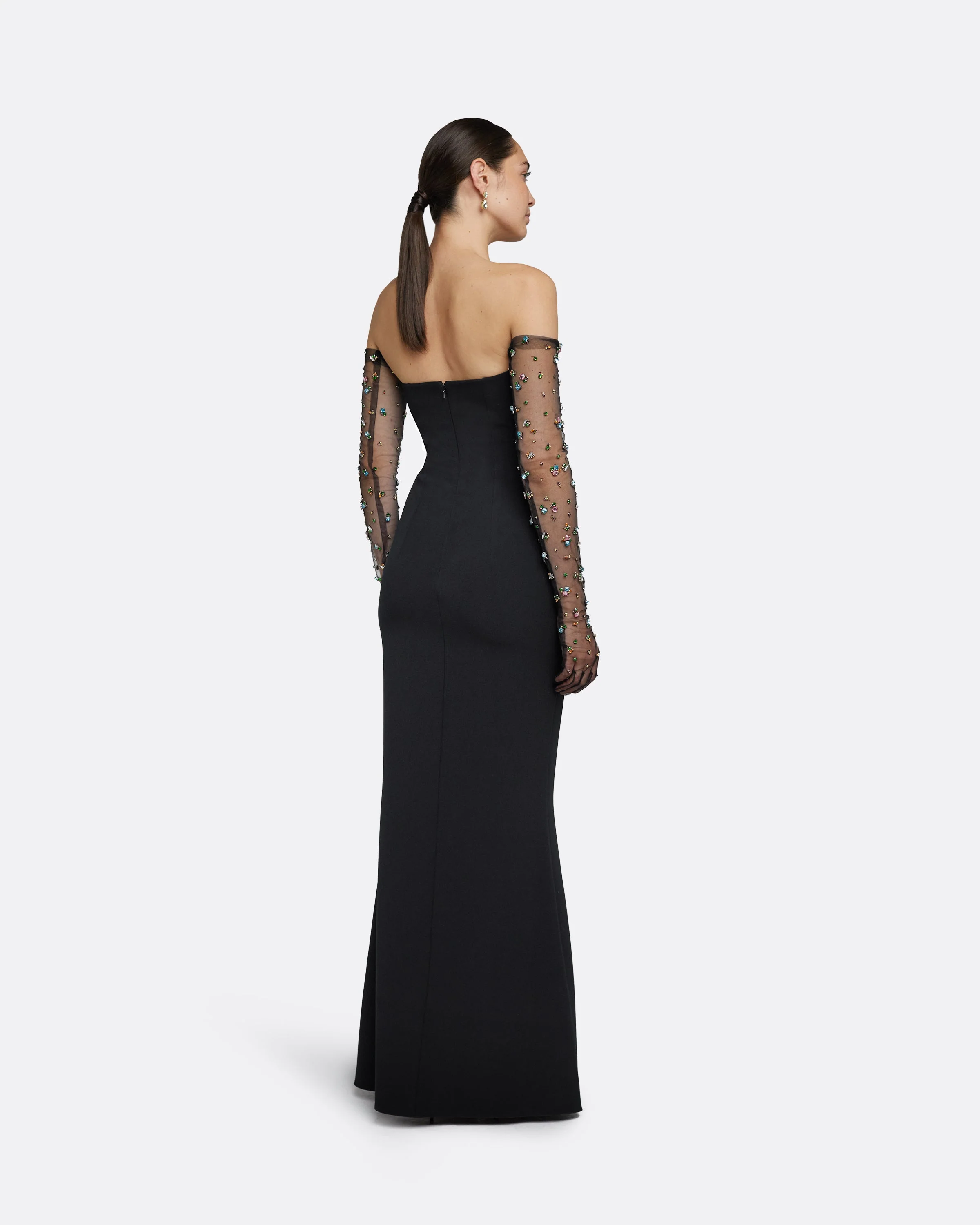 Soshin Black Long Dress - Image 12