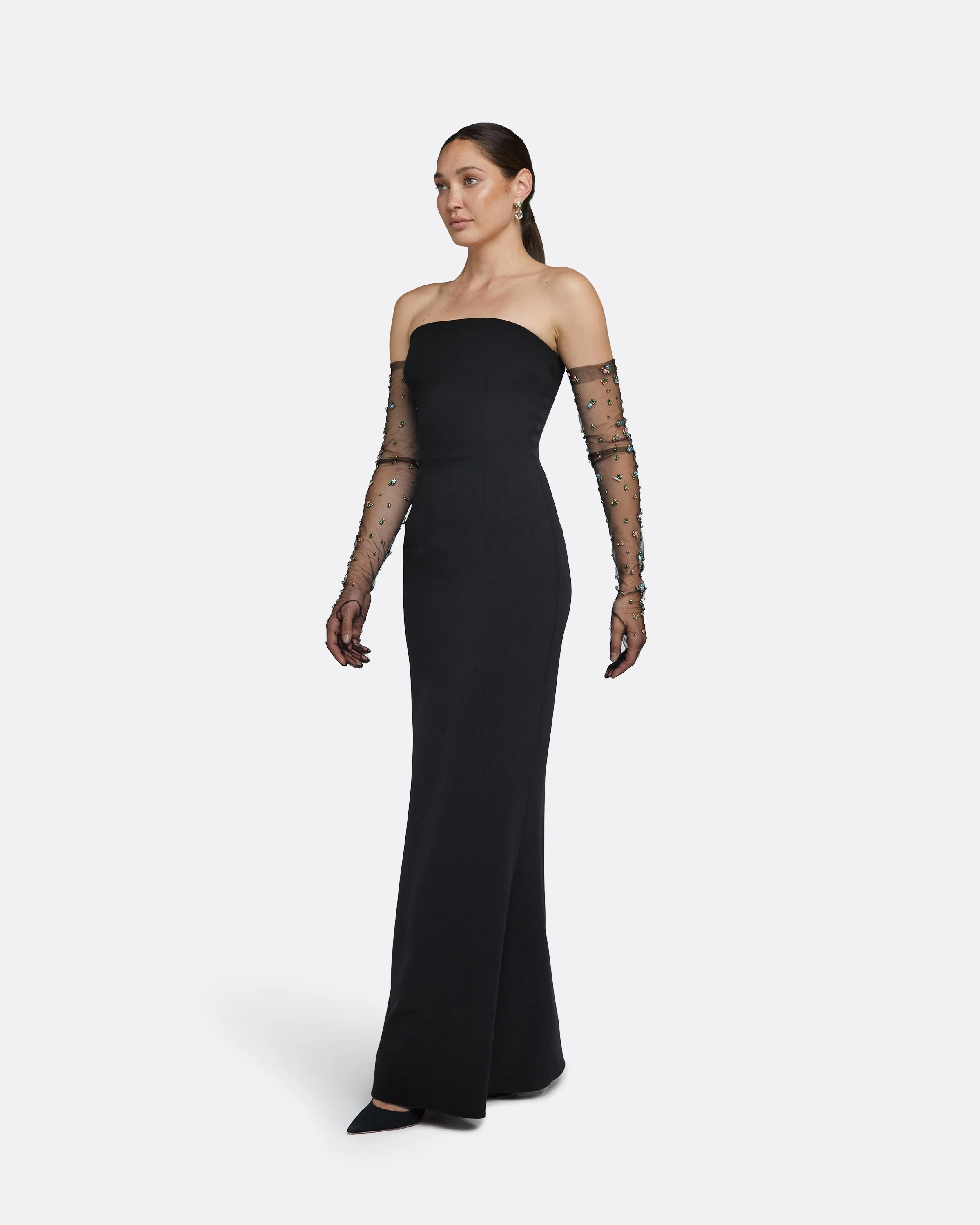 Soshin Black Long Dress - Image 14