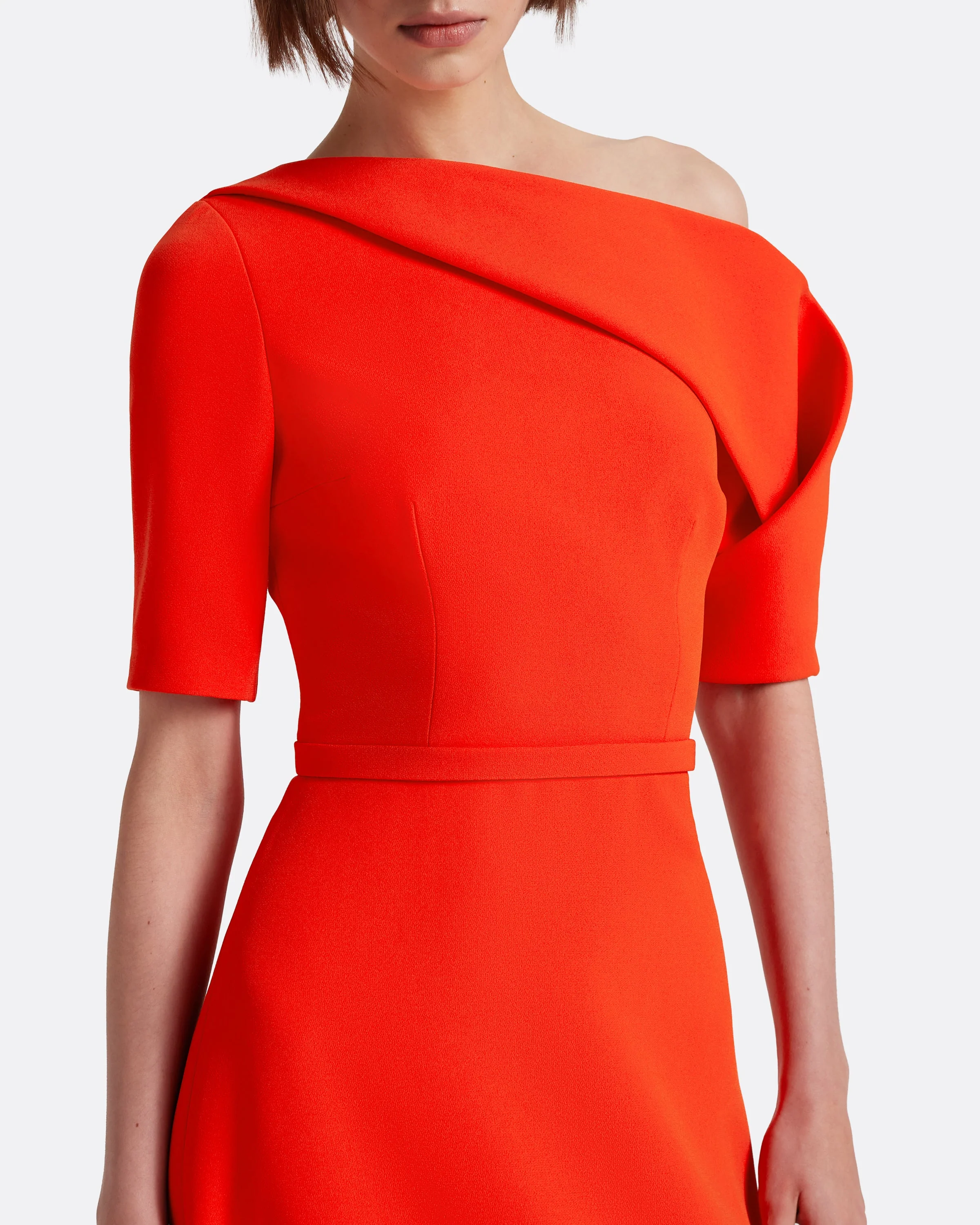 Stephanie Long Dress in Apple Red - Image 3