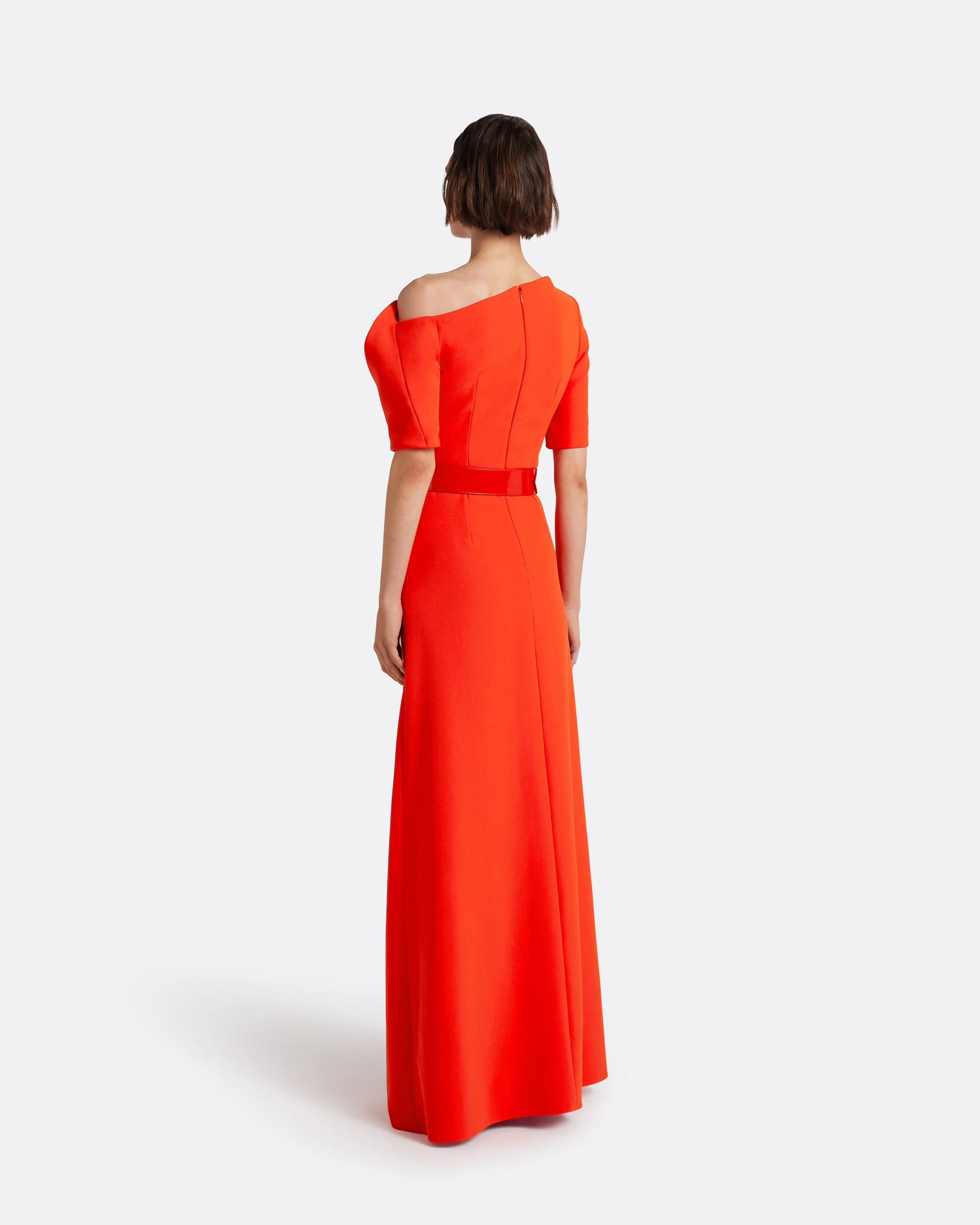 Stephanie Long Dress in Apple Red - Image 6