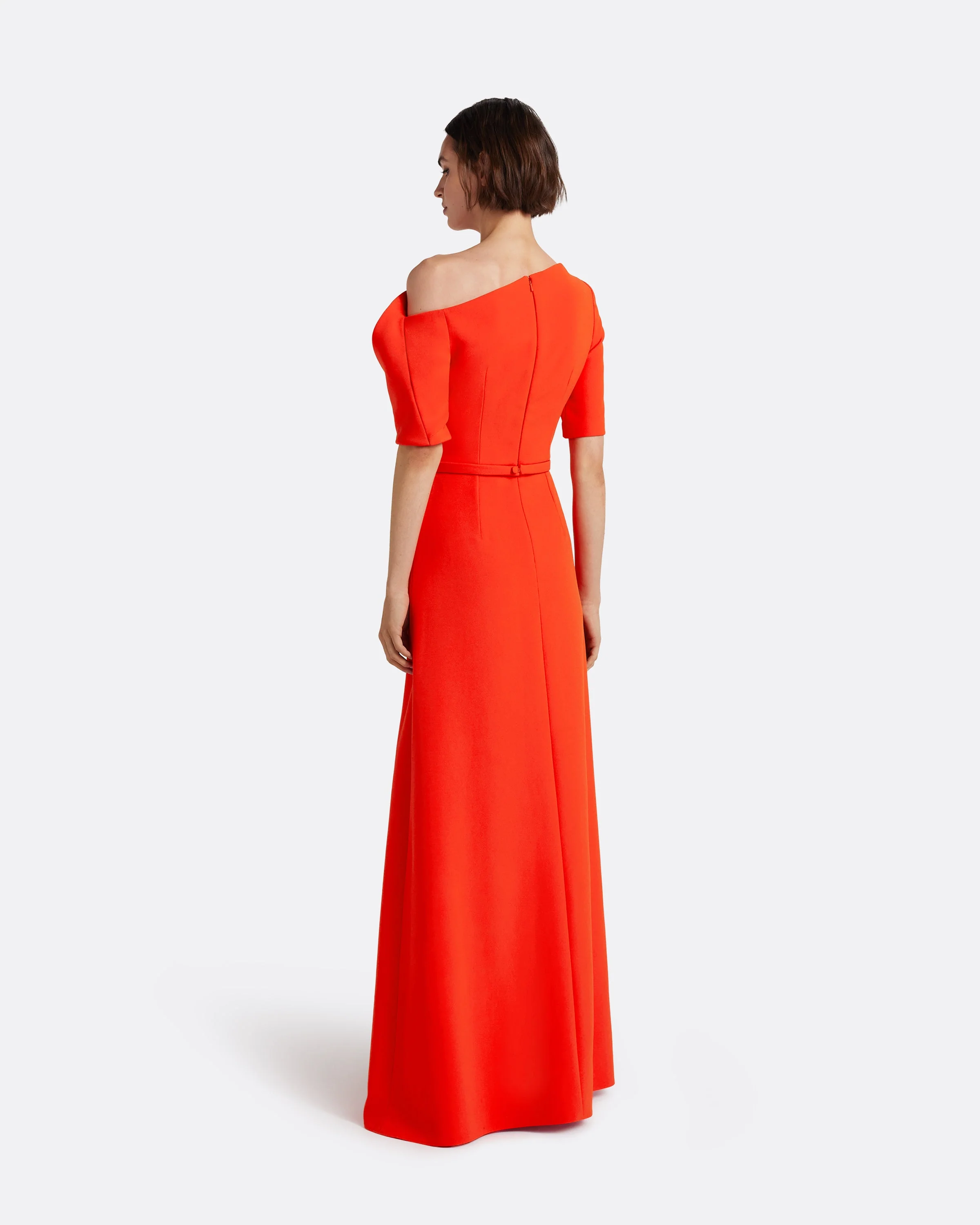 Stephanie Long Dress in Apple Red - Image 9