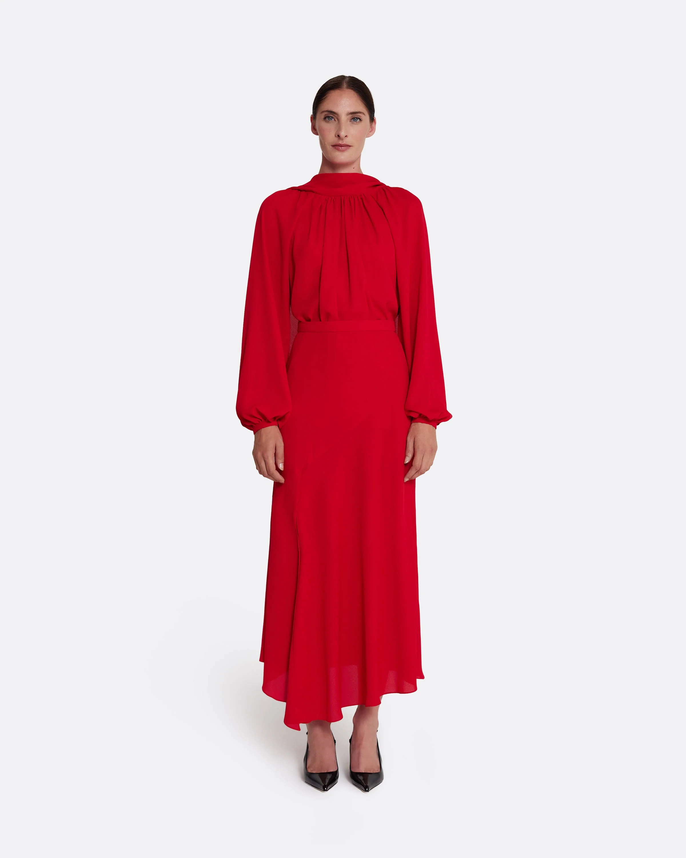 Tilde Top in Azalea Red - Image 14