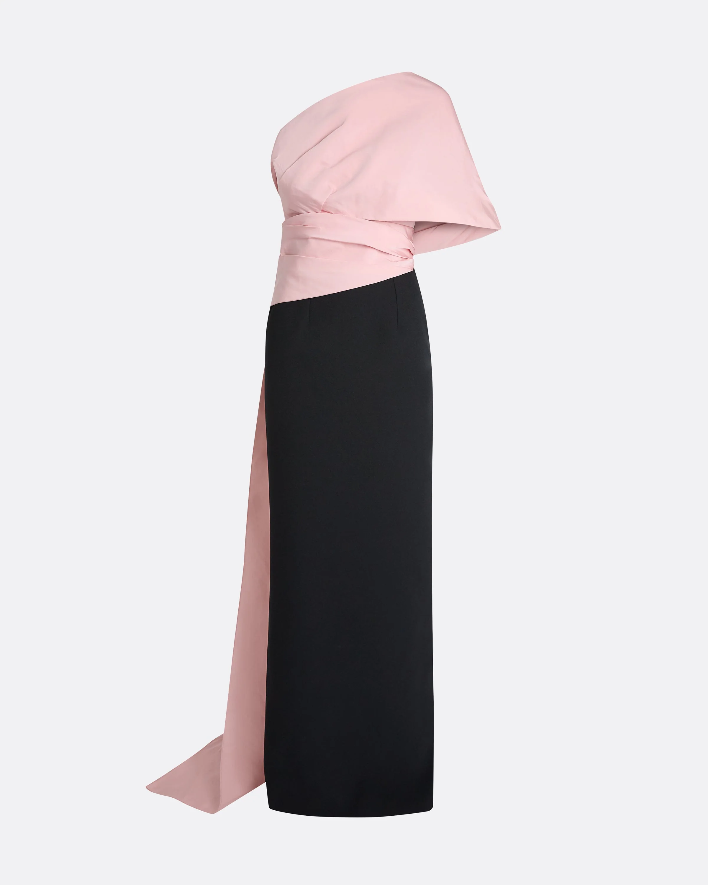 Tokiyo Long Dress in Peony Blush on Black - Image 5