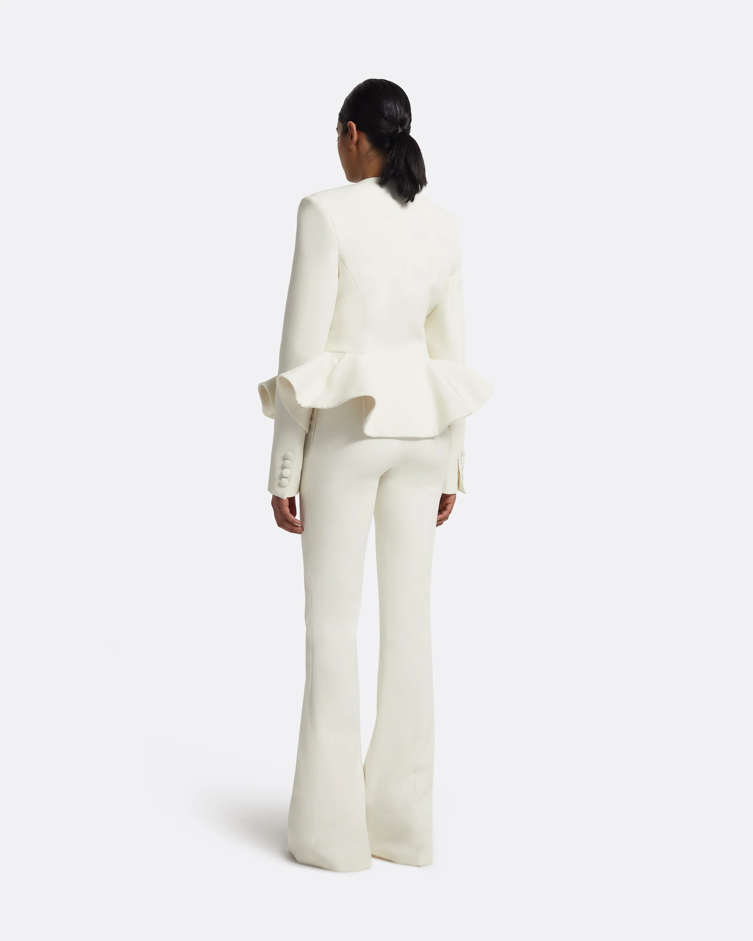 Tomomi Jacket in Ivory with Crystal - Image 13