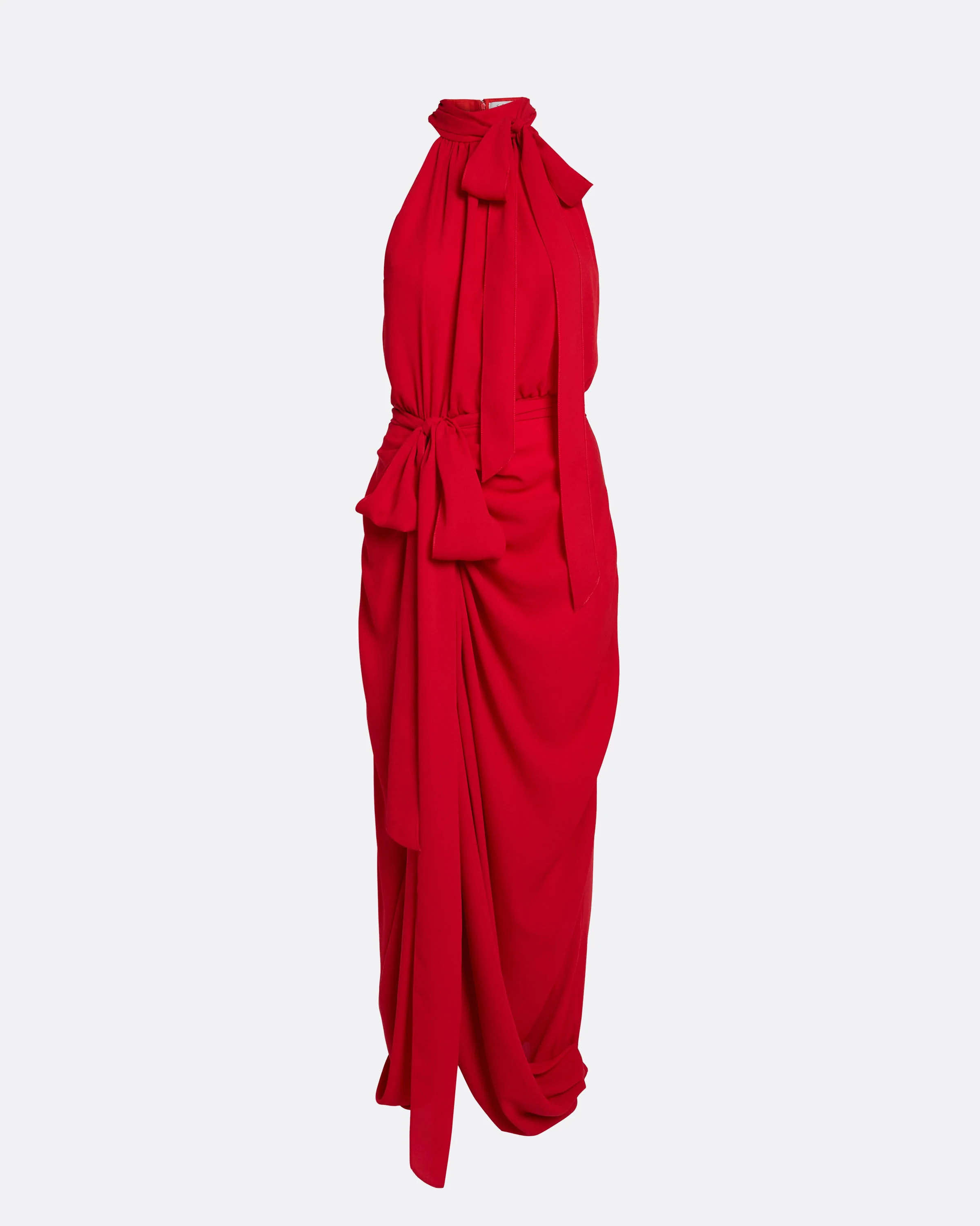 Valentina Midi Dress in Azalea Red - Image 5