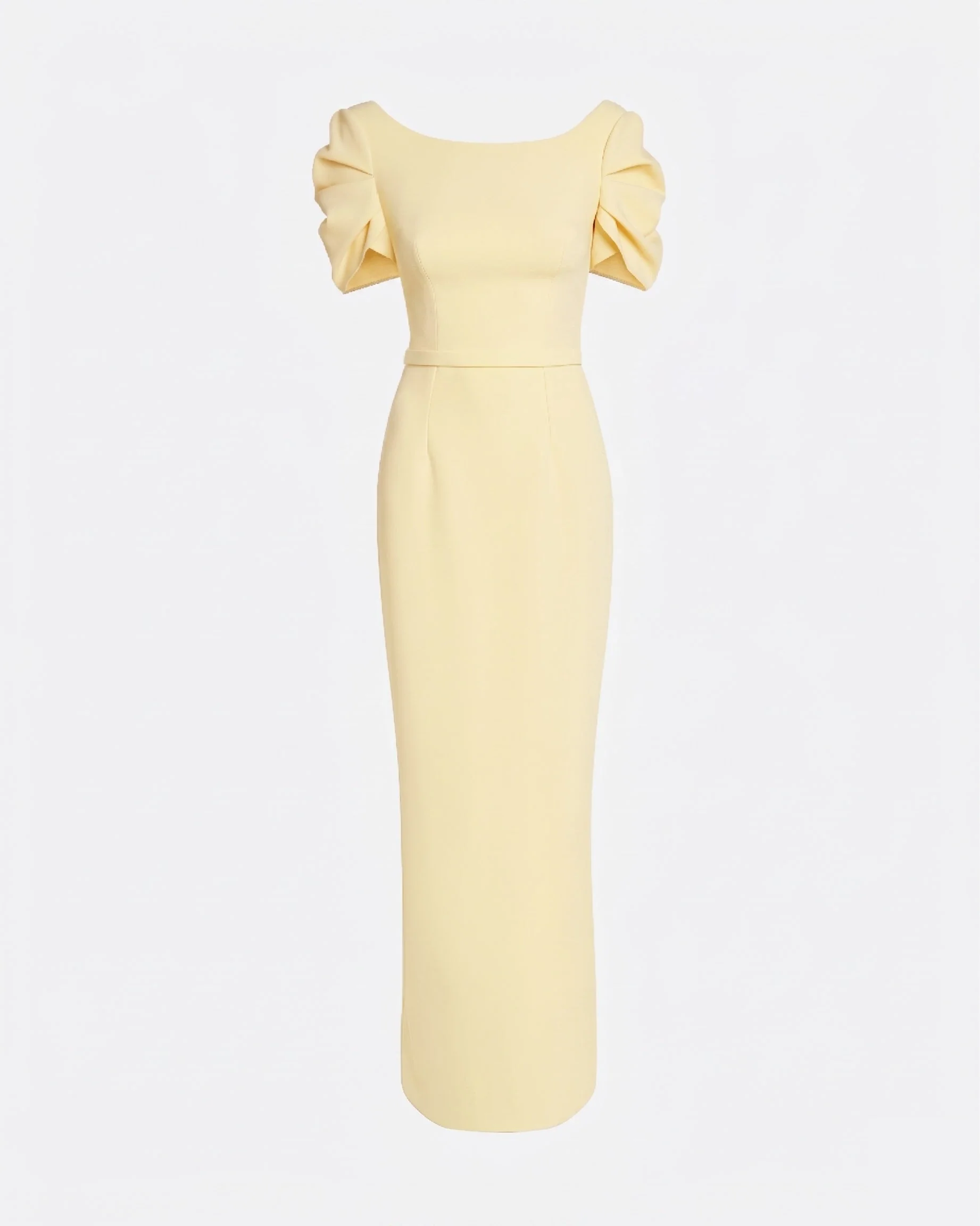 Vanna Long Dress in Pale Yellow - Image 5