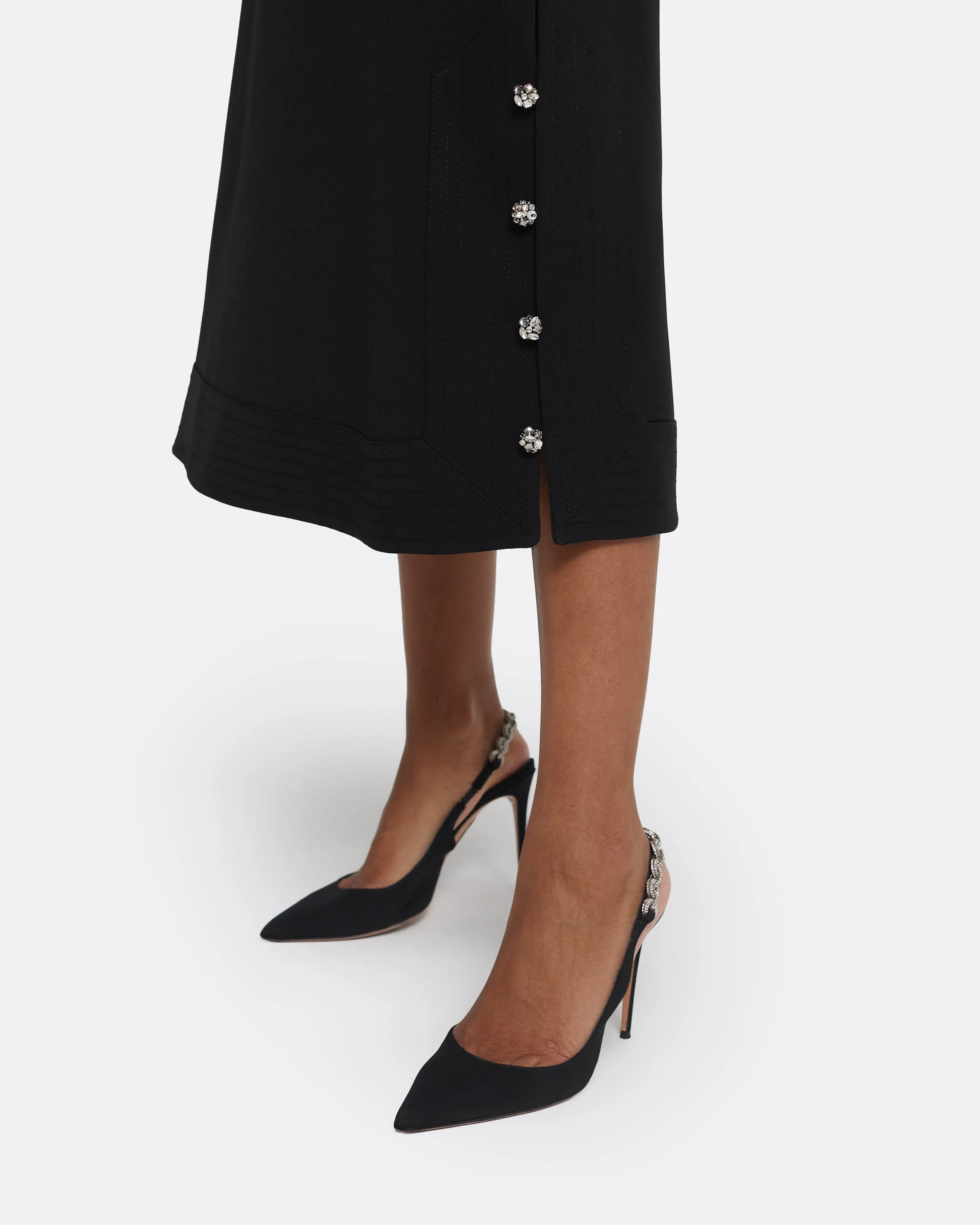Viola Midi Dress in Black - Image 10