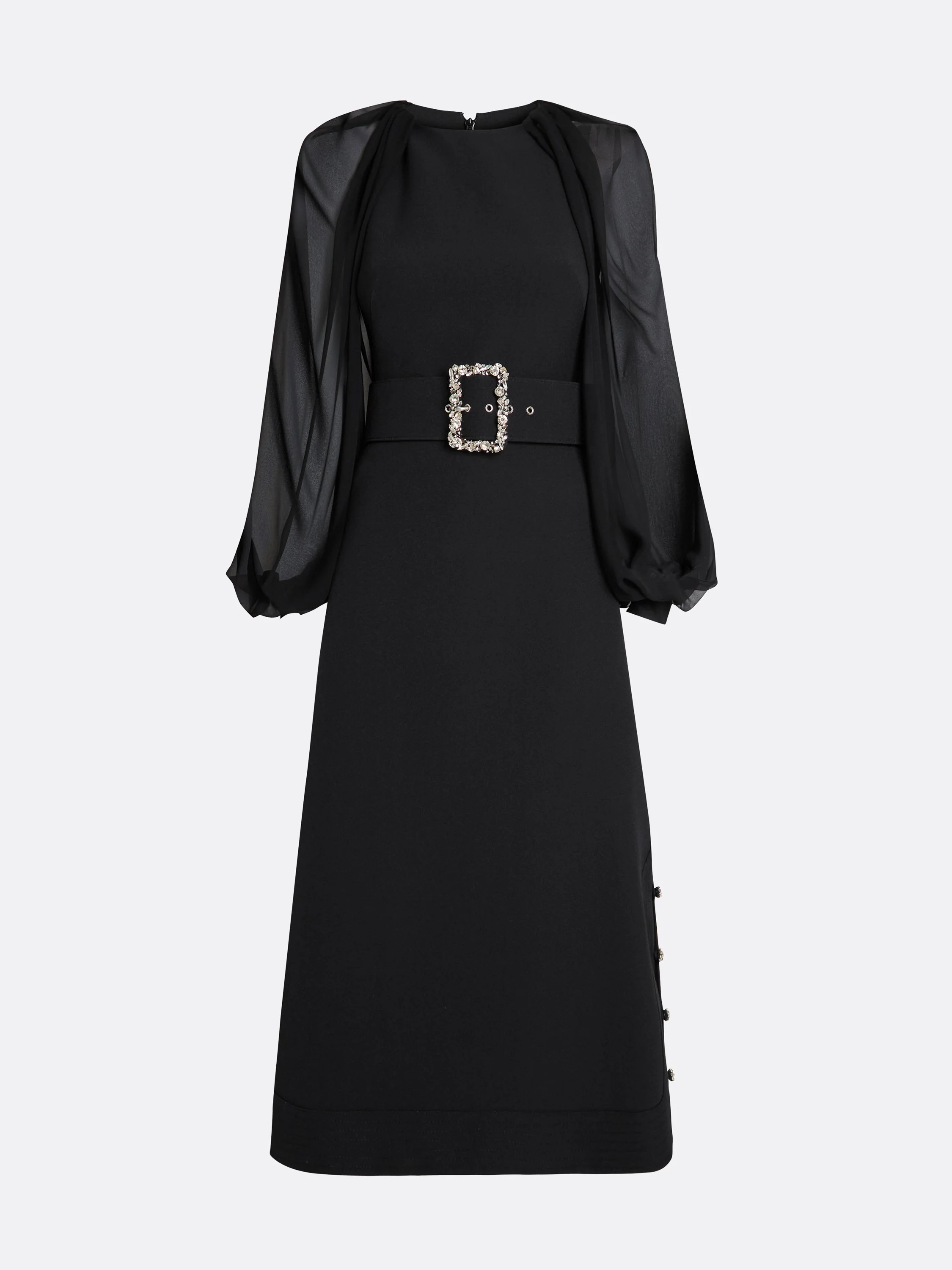 Viola Midi Dress in Black - Image 12